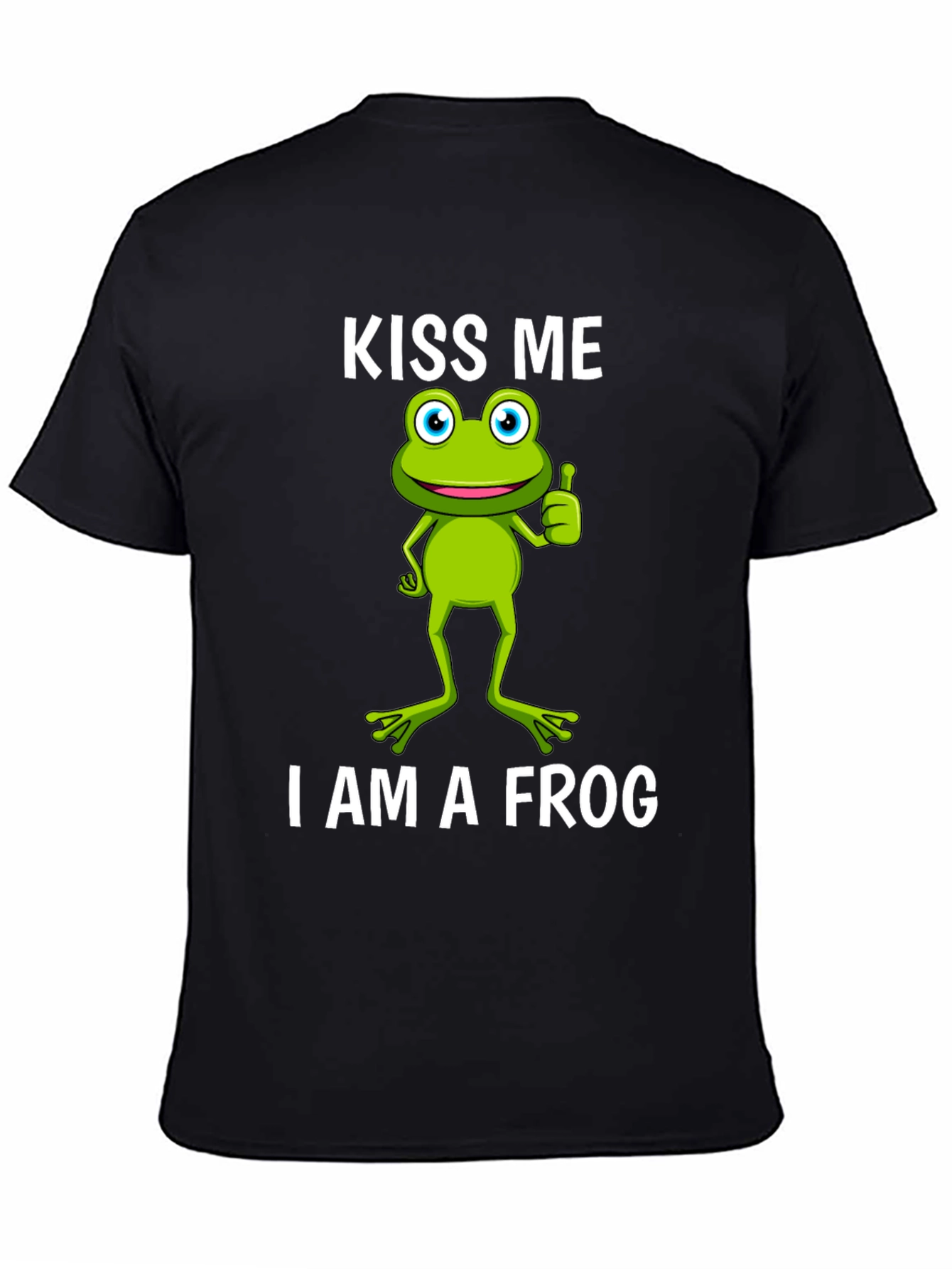 Kiss Me I Am A Frog Graphic T-Shirt
