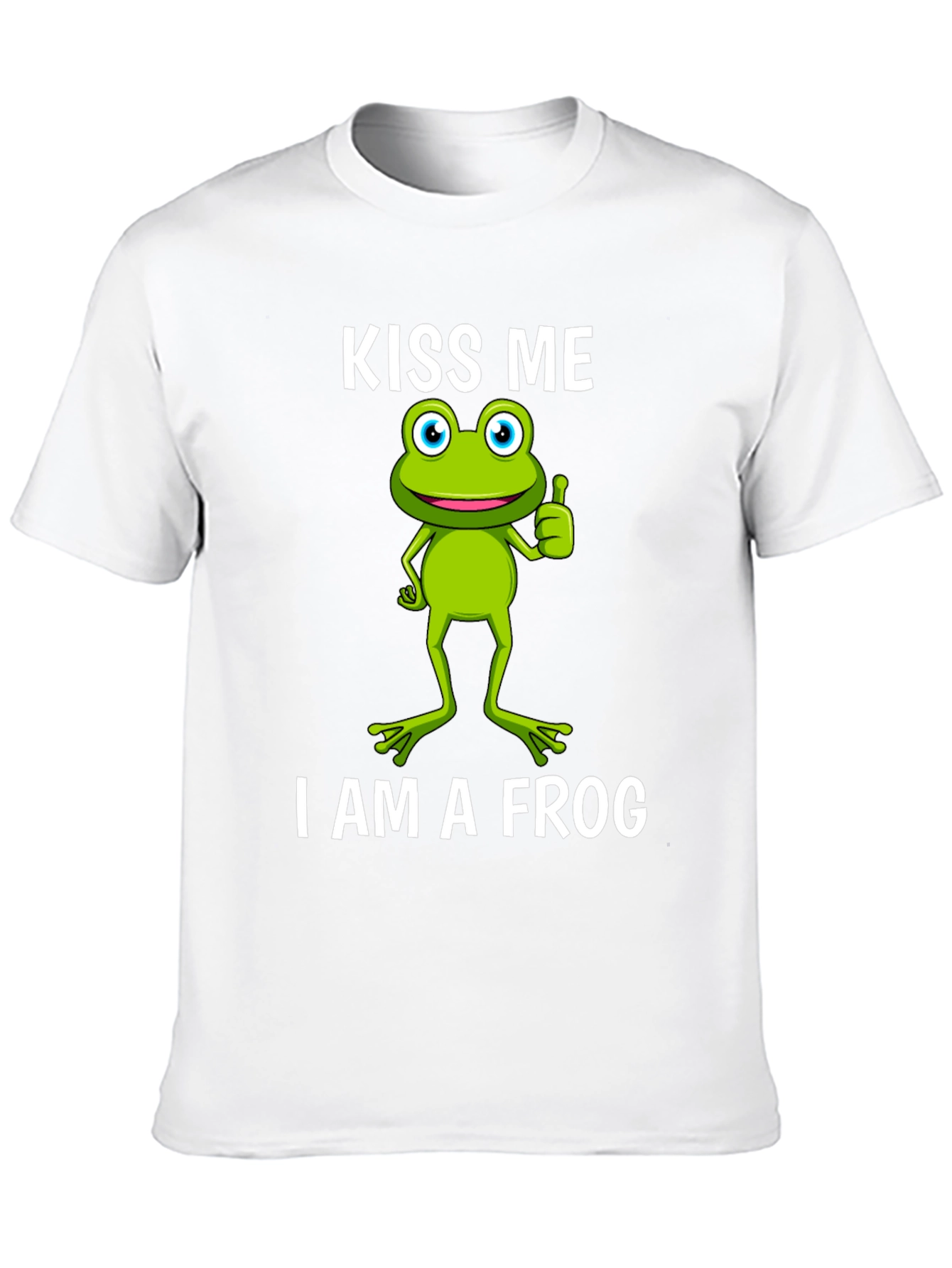 Kiss Me I Am A Frog Graphic T-Shirt