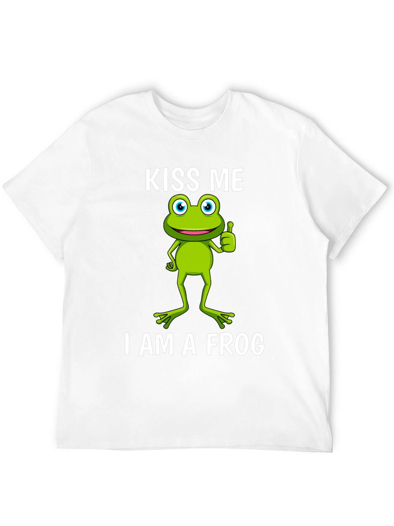 Kiss Me I Am A Frog Graphic T-Shirt