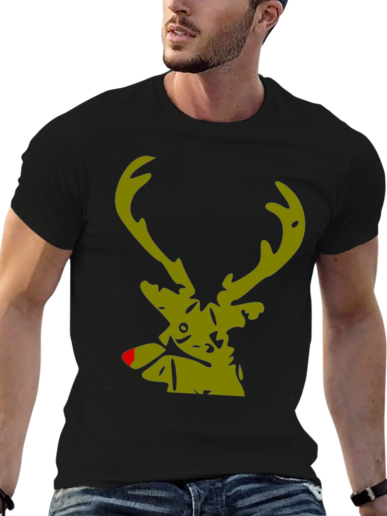 Rudolph Reindeer Graphic Tee - Holiday Style