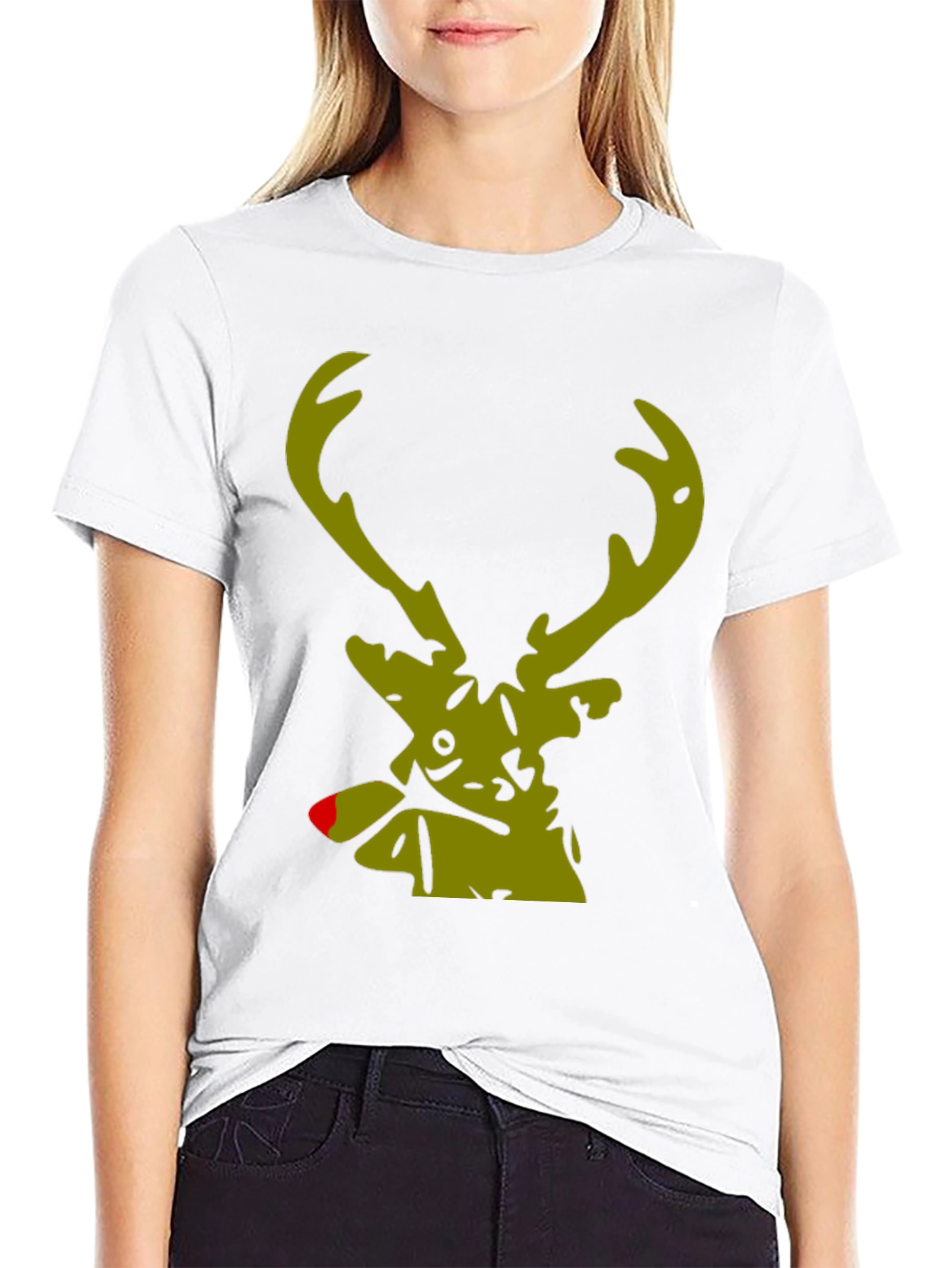 Rudolph Reindeer Graphic Tee - Holiday Style