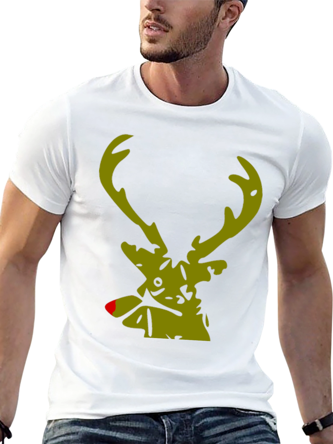Rudolph Reindeer Graphic Tee - Holiday Style