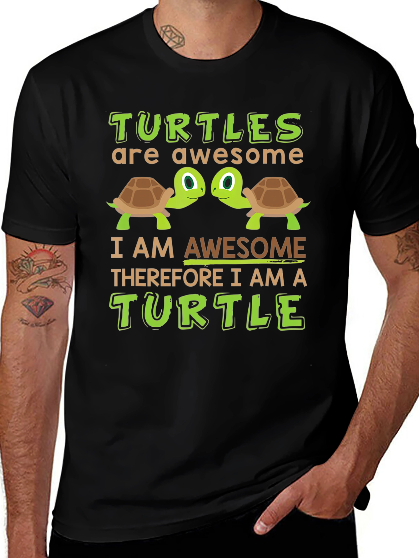 Turtle Lover Graphic Tee - Awesome Turtle T-Shirt