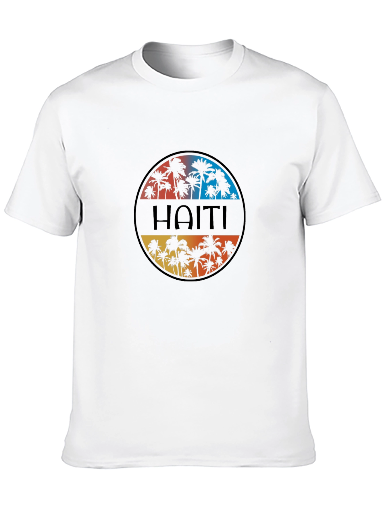 Haiti Palm Tree Graphic T-Shirt