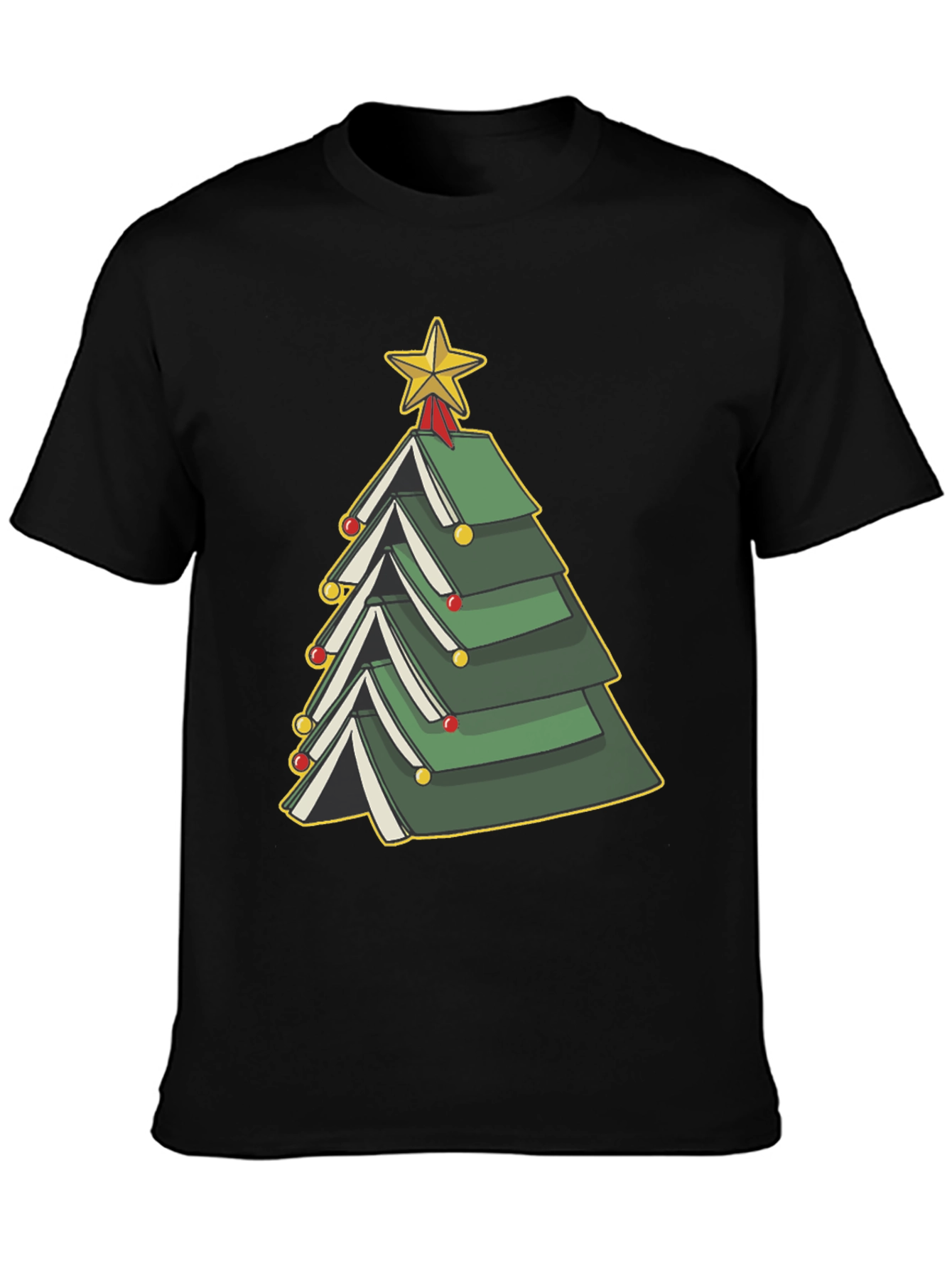 Book Christmas Tree T-Shirt