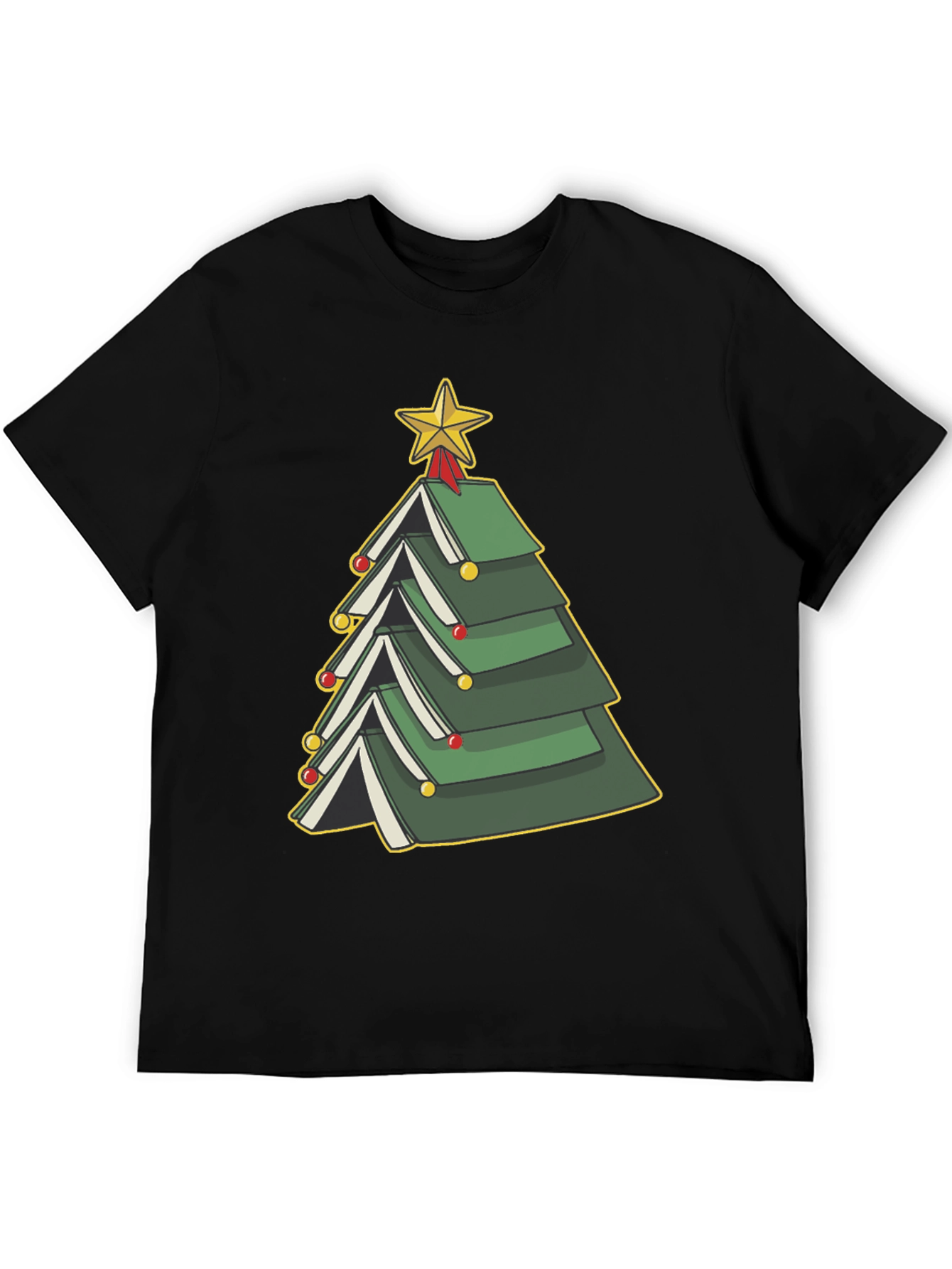 Book Christmas Tree T-Shirt