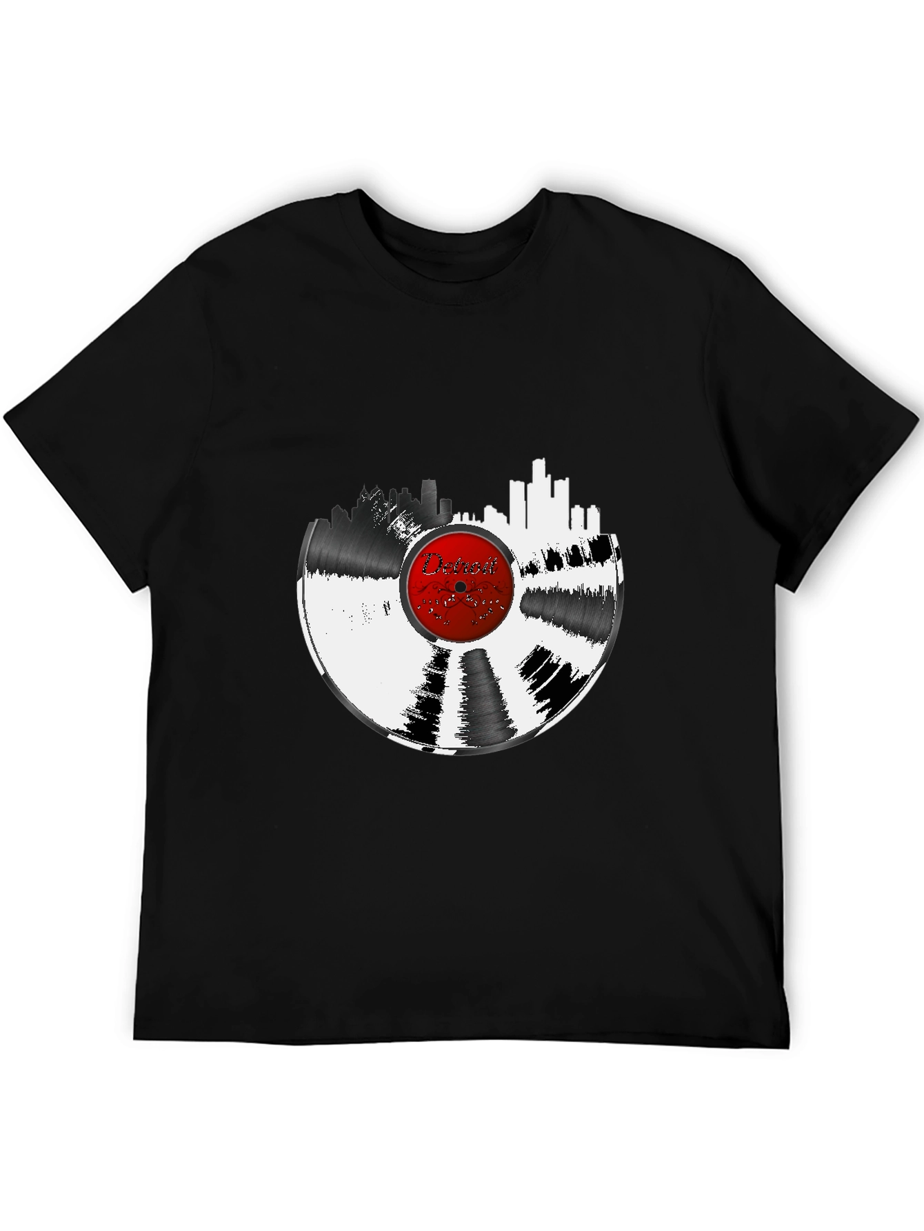 Detroit Vinyl Record Graphic Tee