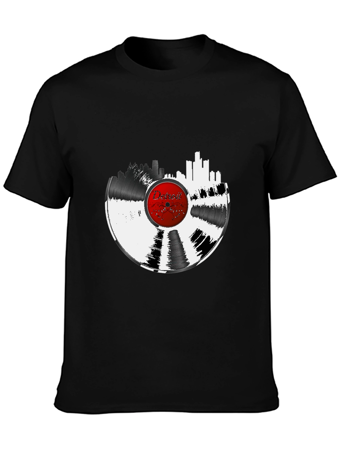 Detroit Vinyl Record Graphic Tee