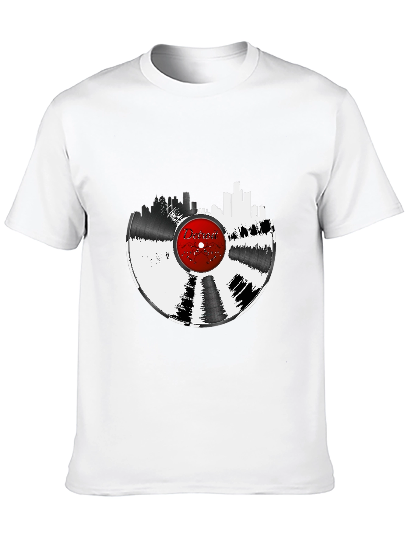 Detroit Vinyl Record Graphic Tee