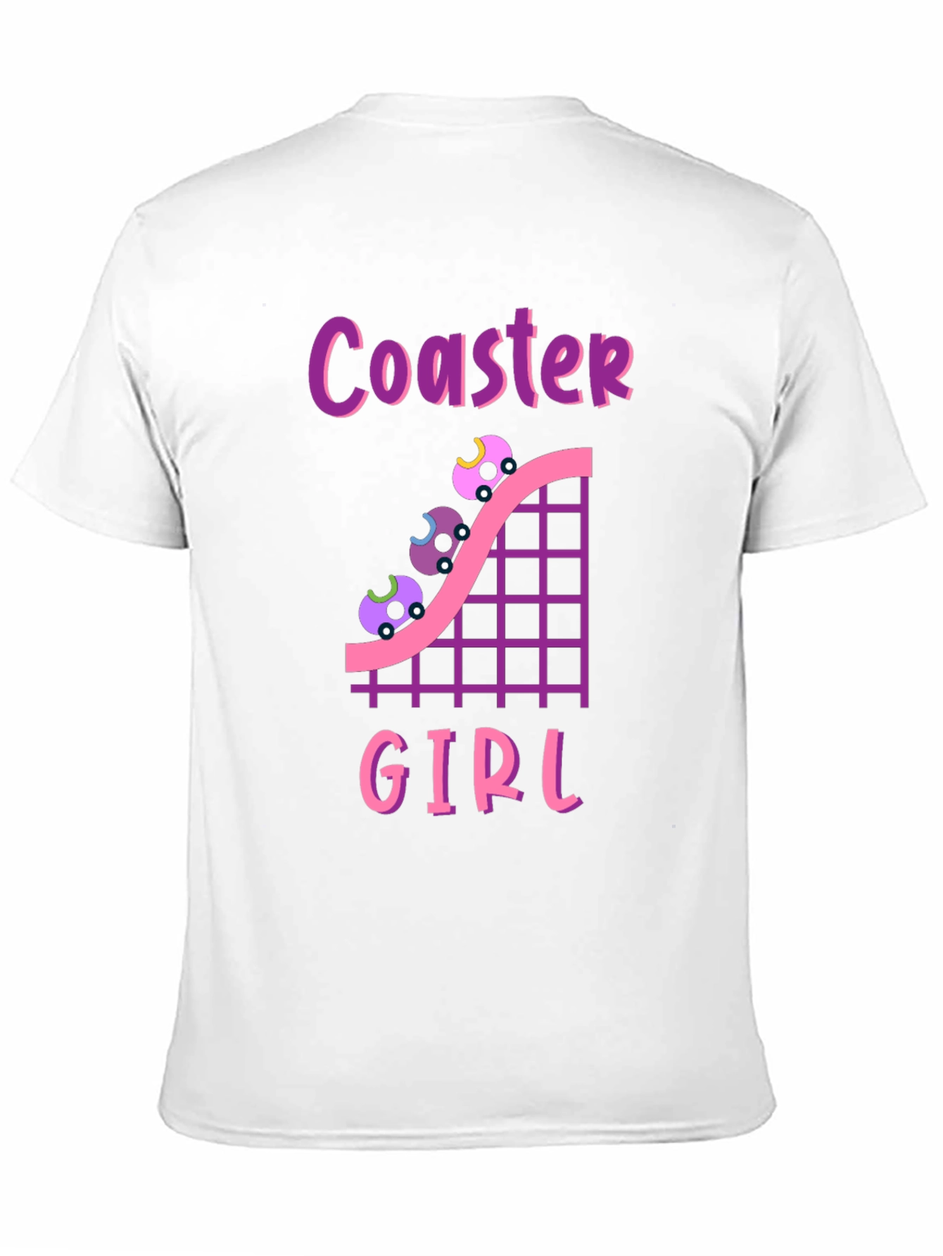 Coaster Girl Graphic Tee - Fun Rollercoaster Shirt