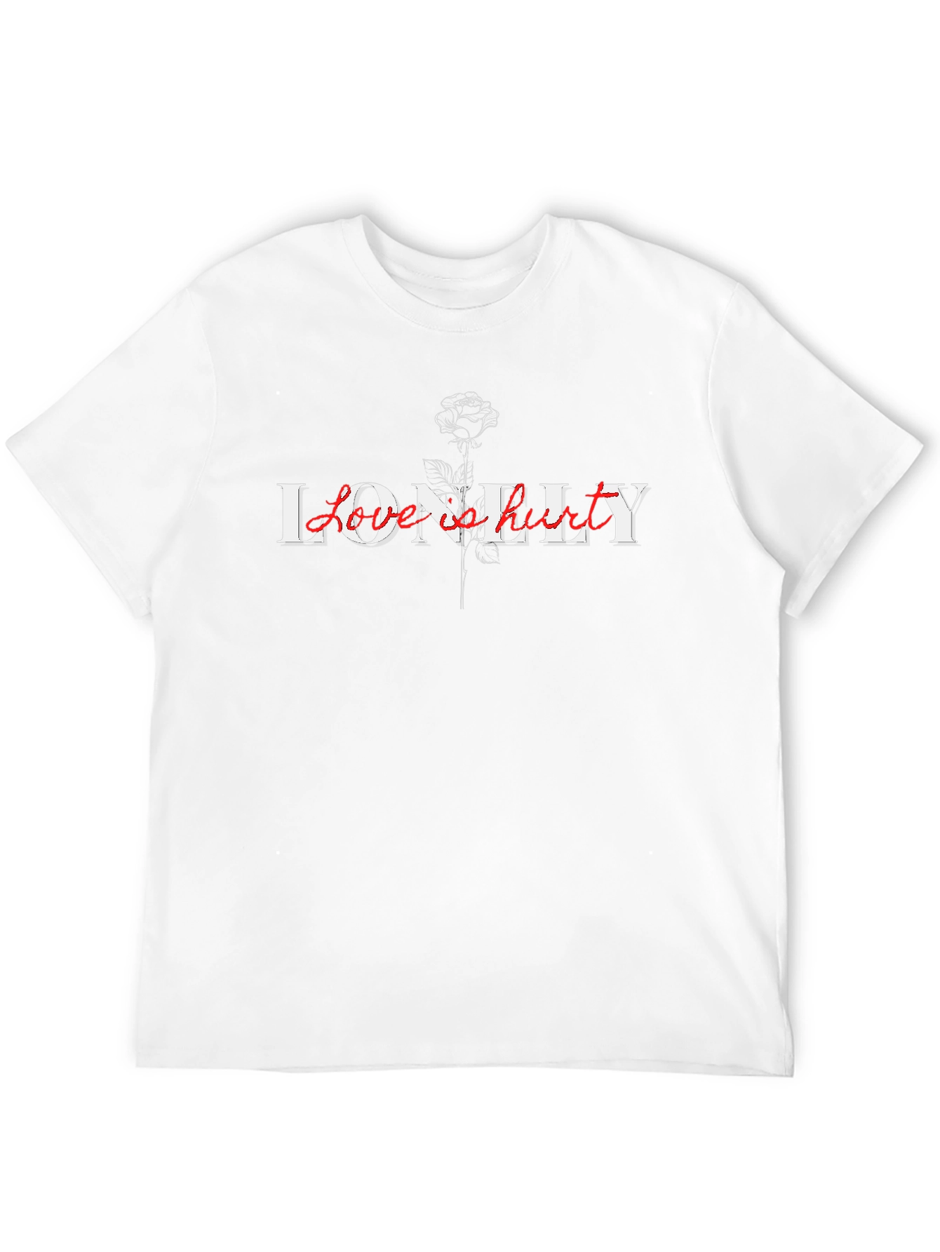 Lonely Love Hurts Black T-Shirt