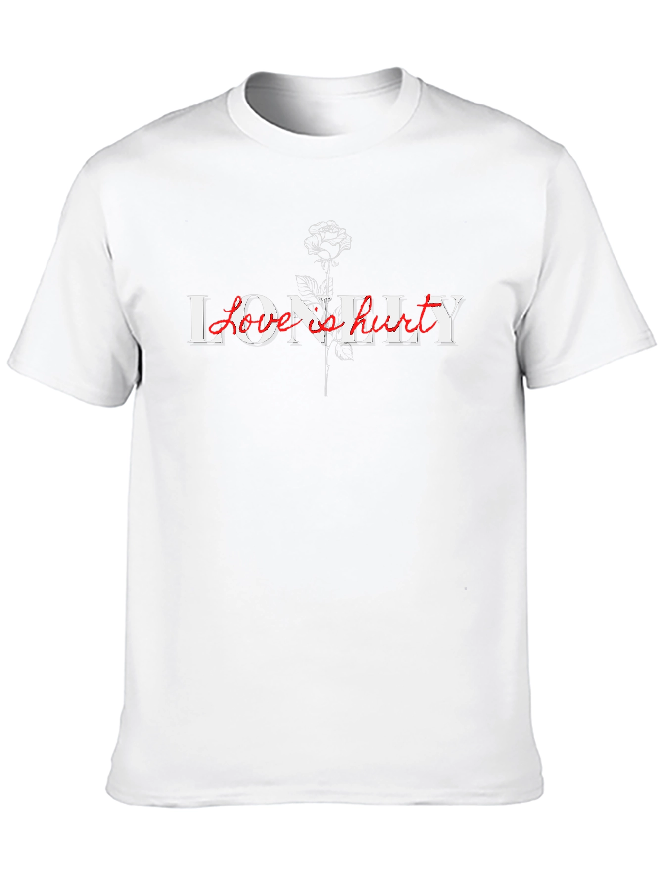 Lonely Love Hurts Black T-Shirt