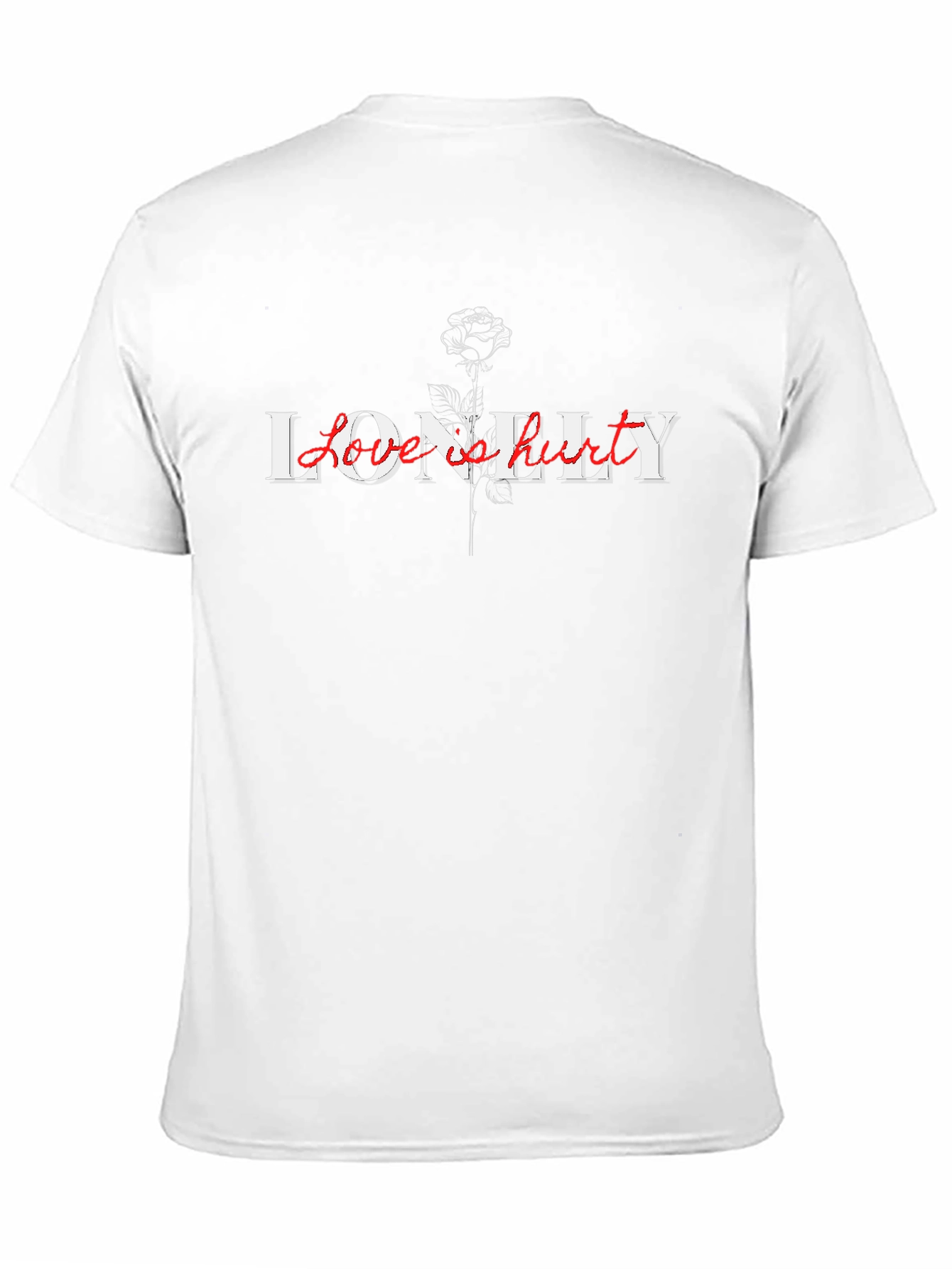 Lonely Love Hurts Black T-Shirt