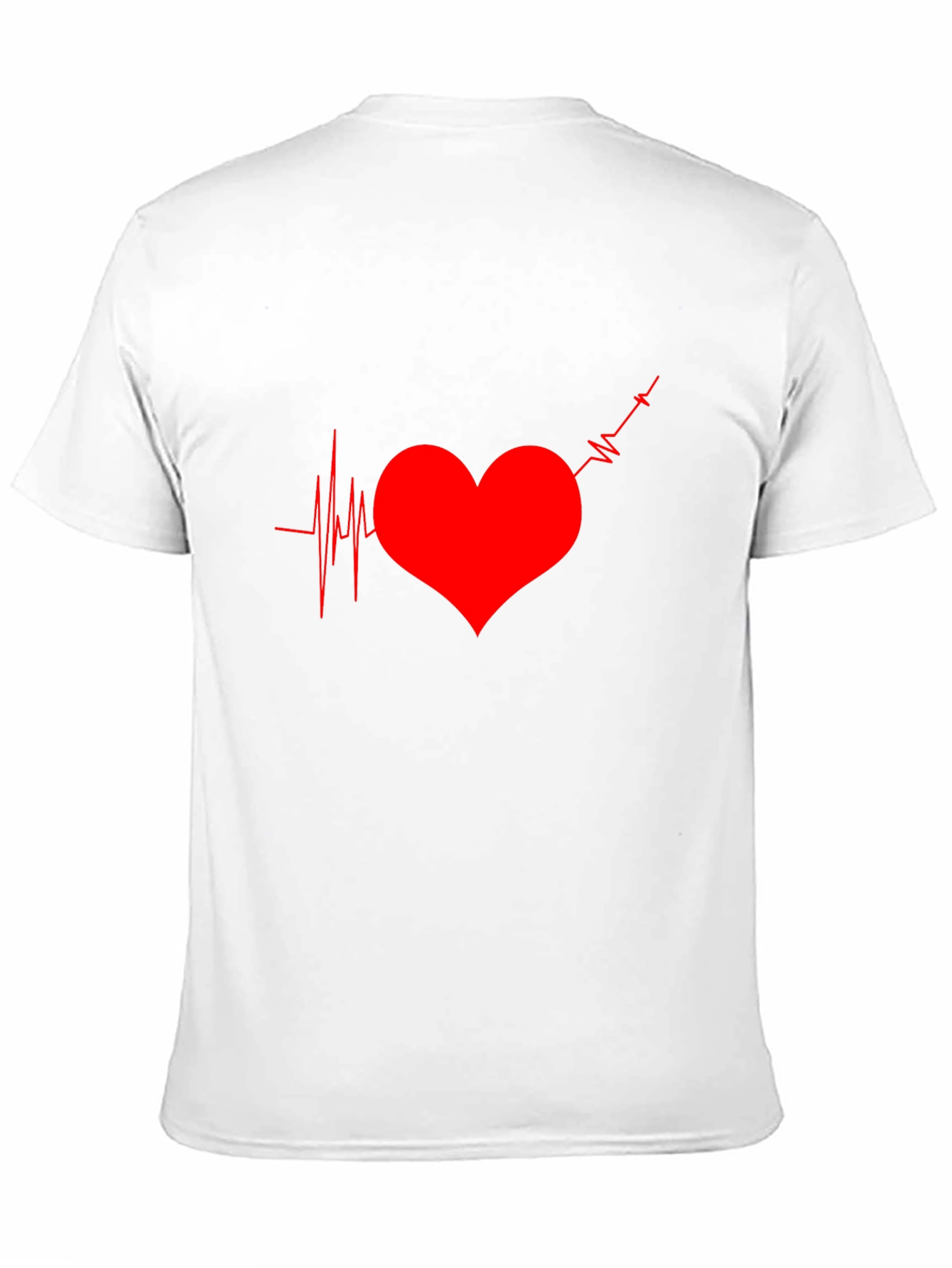 Heartbeat Graphic Tee - Black Casual T-Shirt