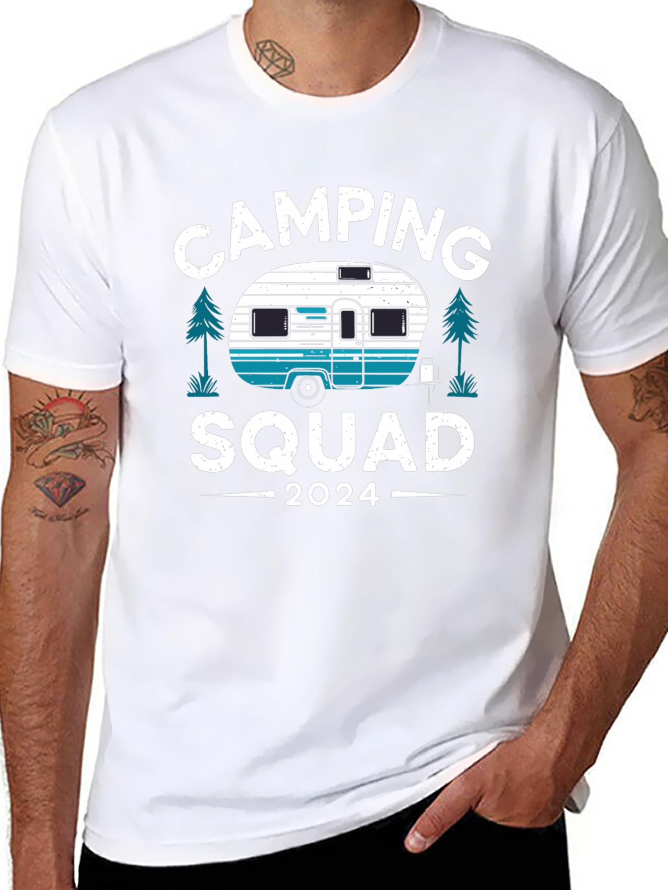 Camping Squad 2024 T-Shirt - Black