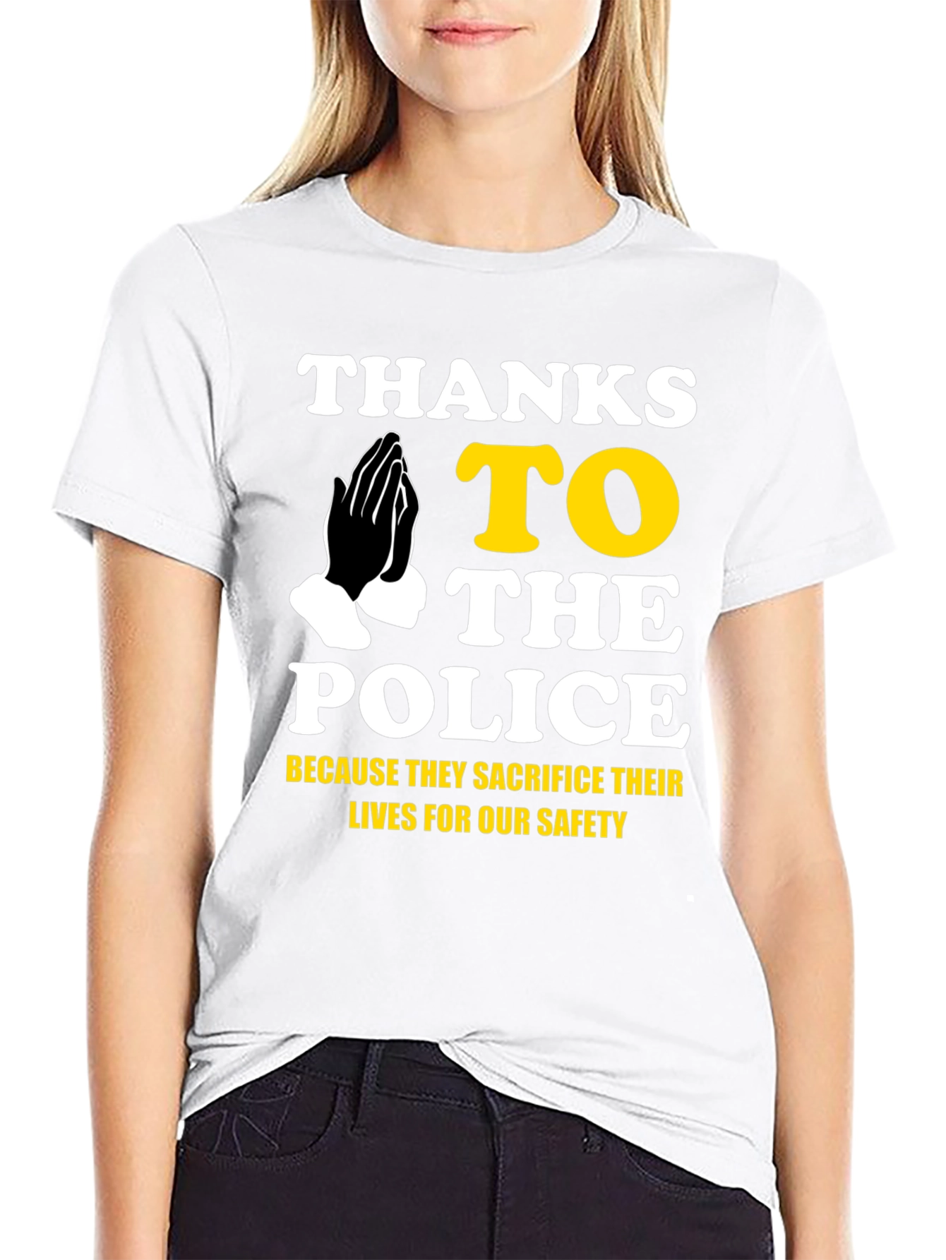 Thanks to the Police Graphic T-Shirt