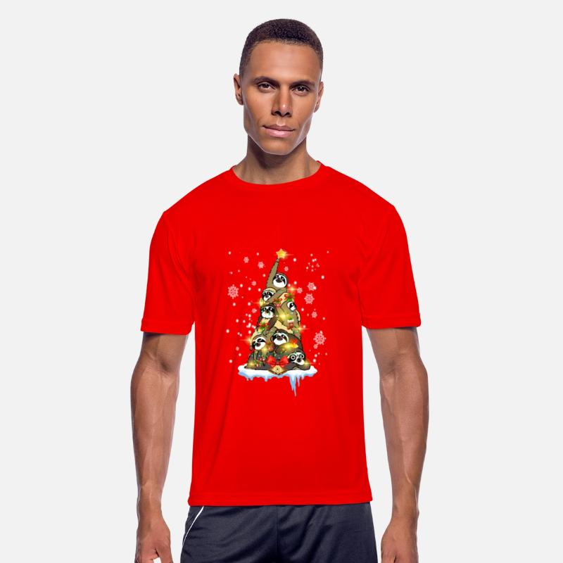 Christmas Sloth Pine Tree Funny Sloth Lovers