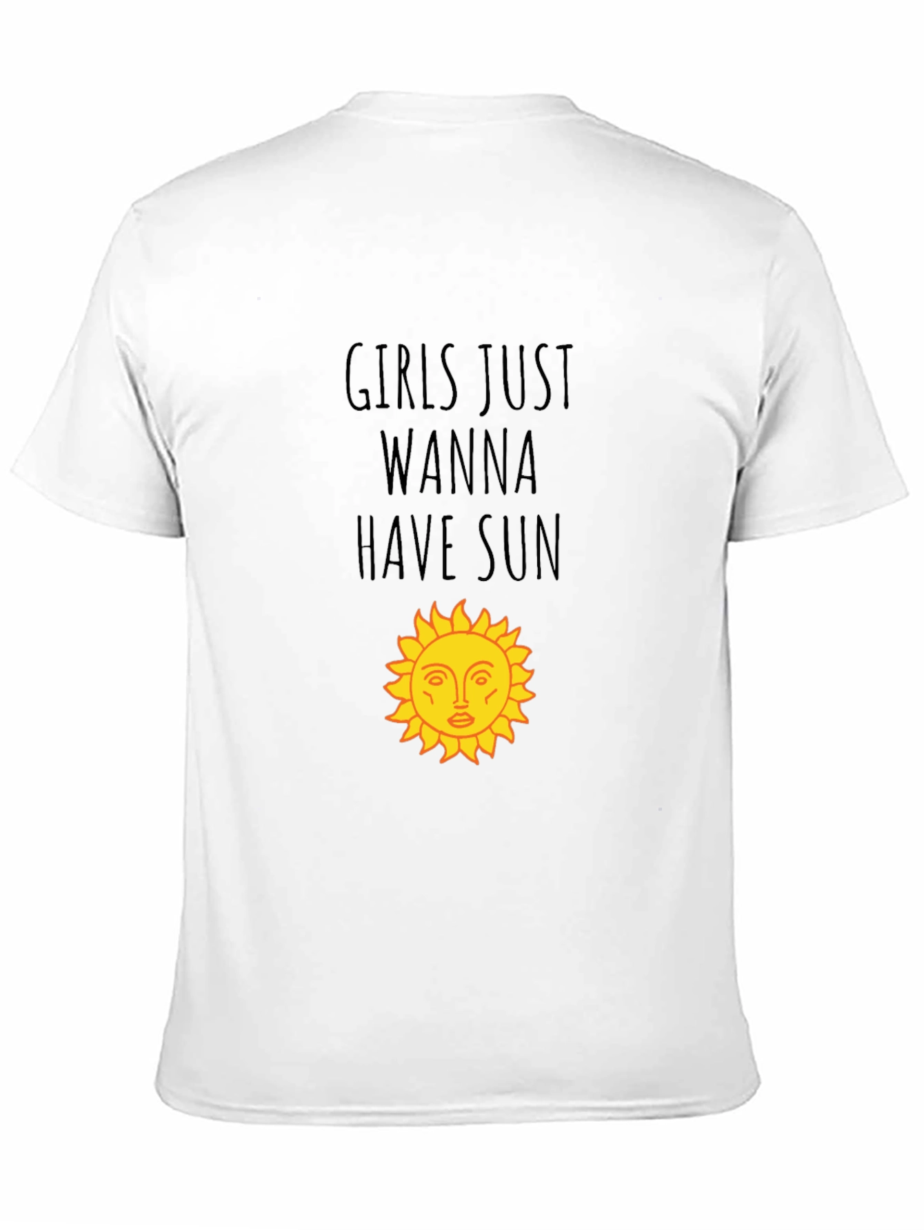 Girls Just Wanna Have Sun Black T-Shirt