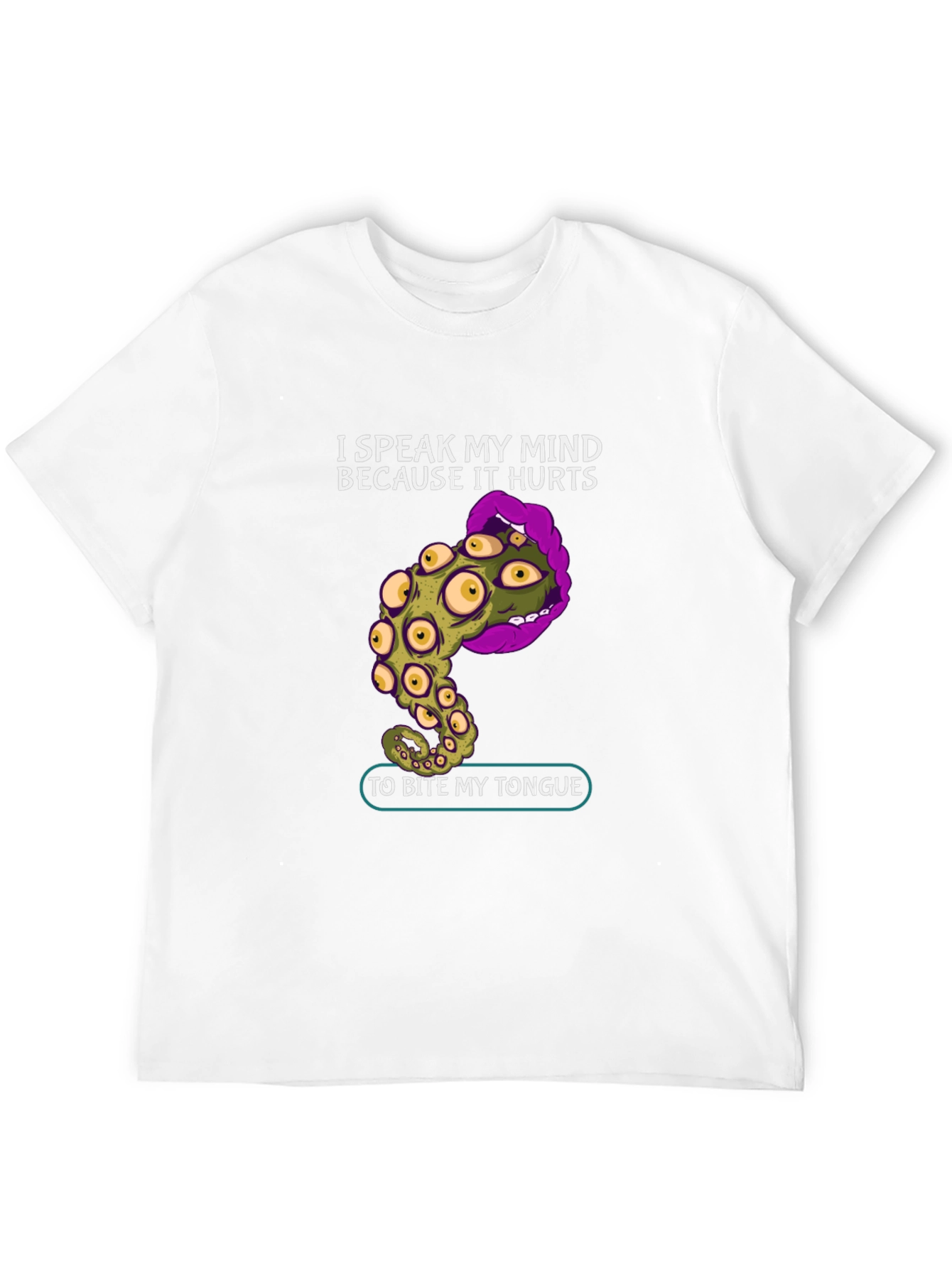 Speak My Mind Graphic Tee - Unique Tentacle Tongue