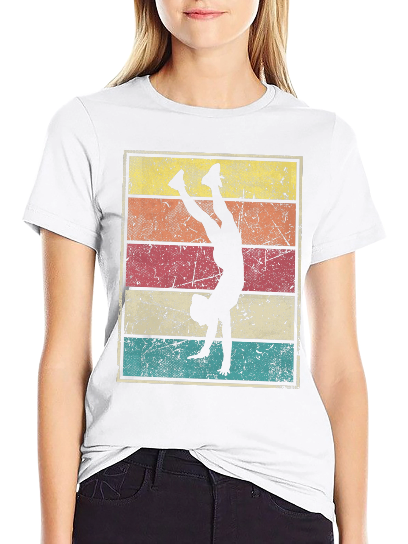 Retro Gymnastics Silhouette T-Shirt