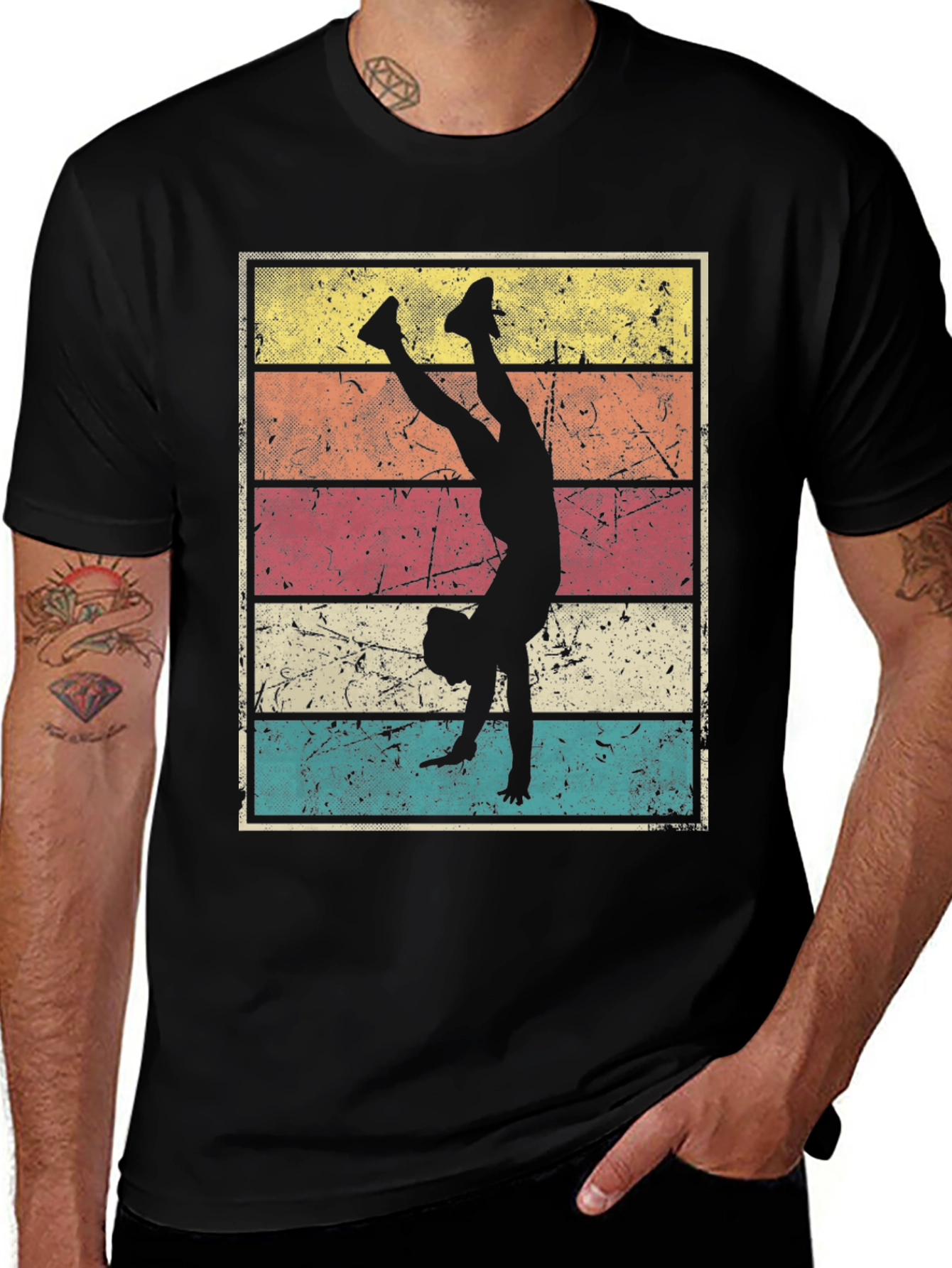 Retro Gymnastics Silhouette T-Shirt
