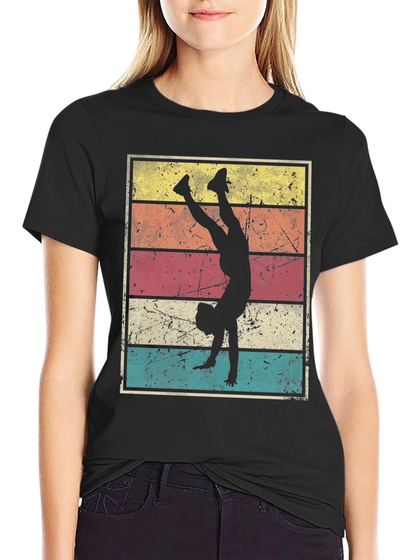 Retro Gymnastics Silhouette T-Shirt