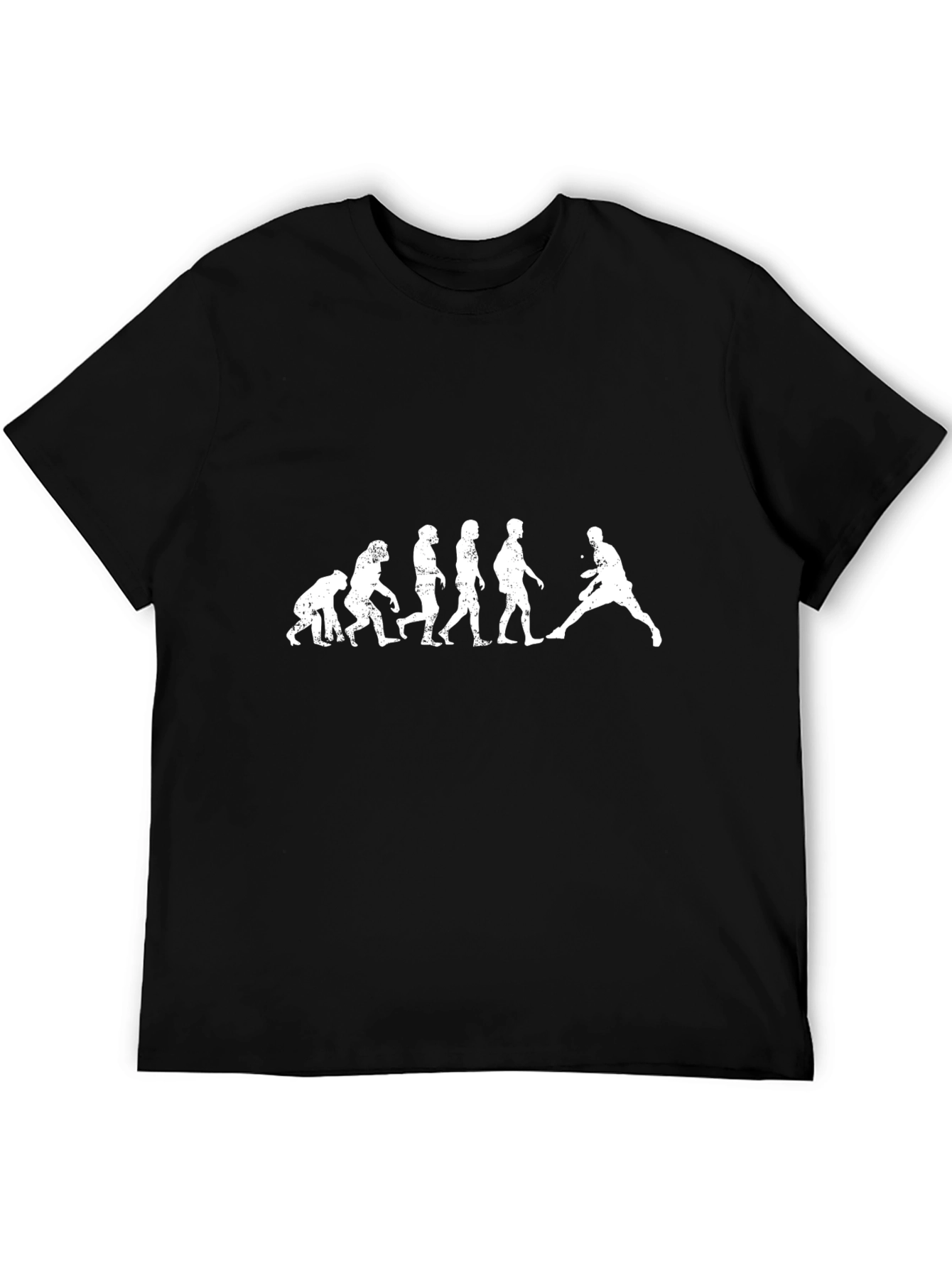 Evolution of Disc Golf Black T-Shirt