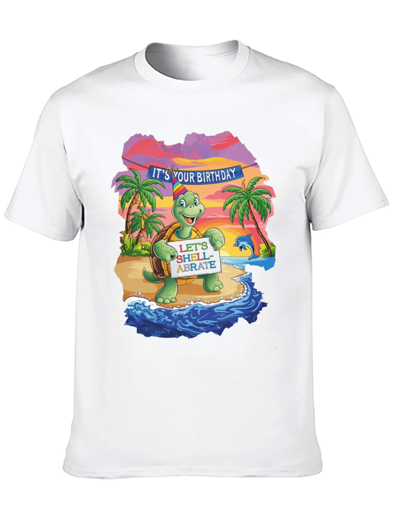 Birthday Turtle Tee - Lets Shell-abrate!