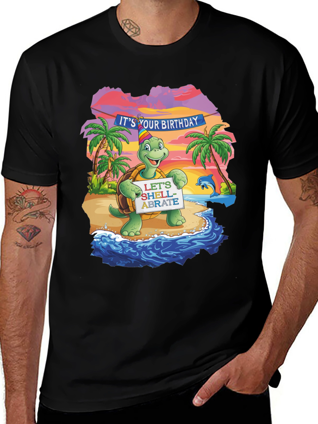 Birthday Turtle Tee - Lets Shell-abrate!