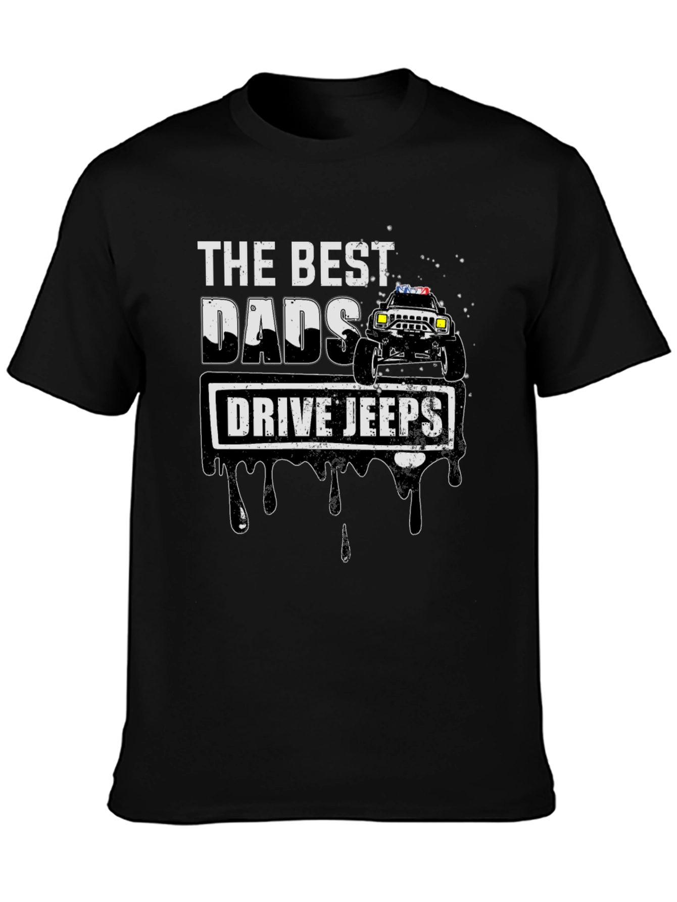 Best Dads Drive Jeeps Graphic T-Shirt