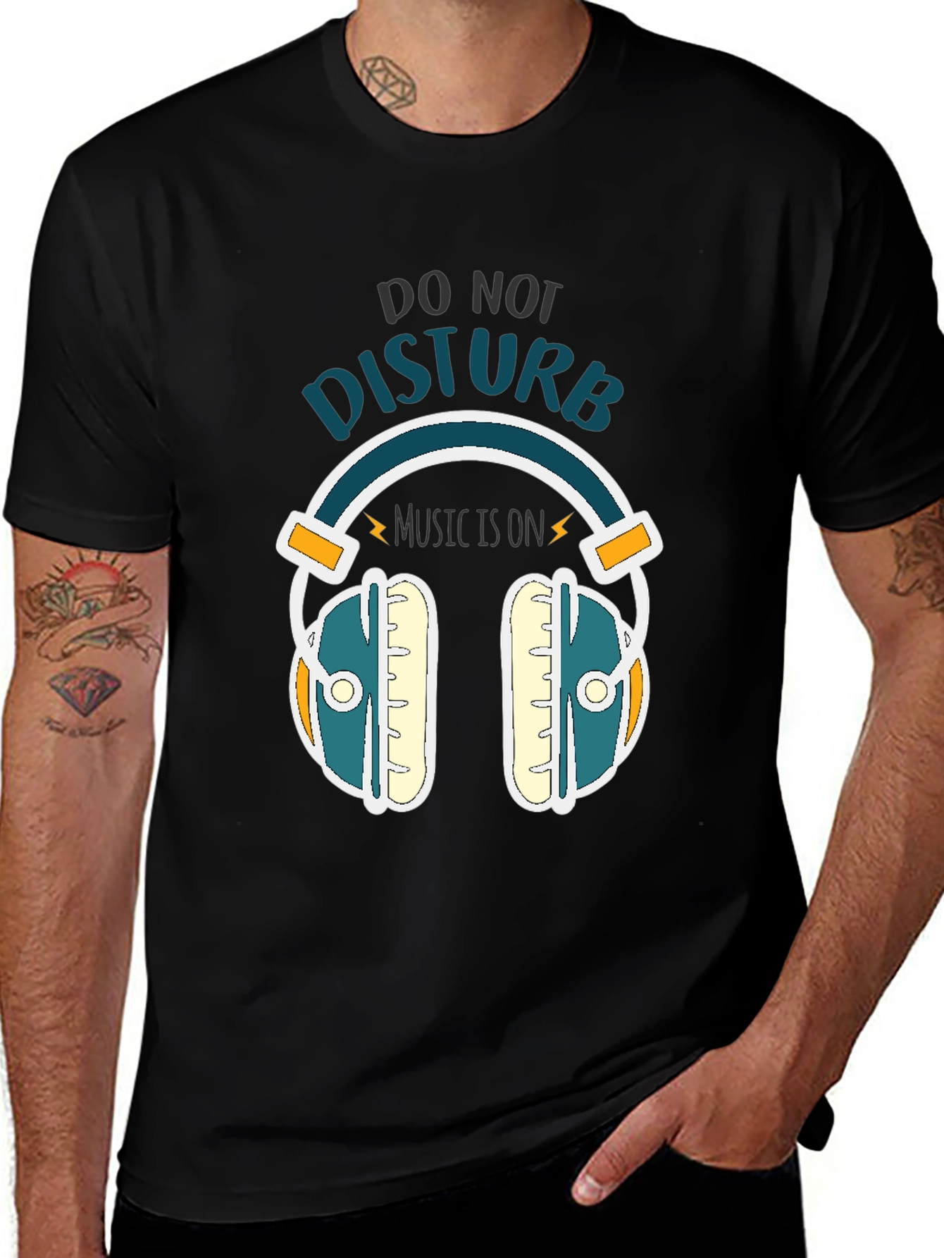 Do Not Disturb Music On Graphic Tee