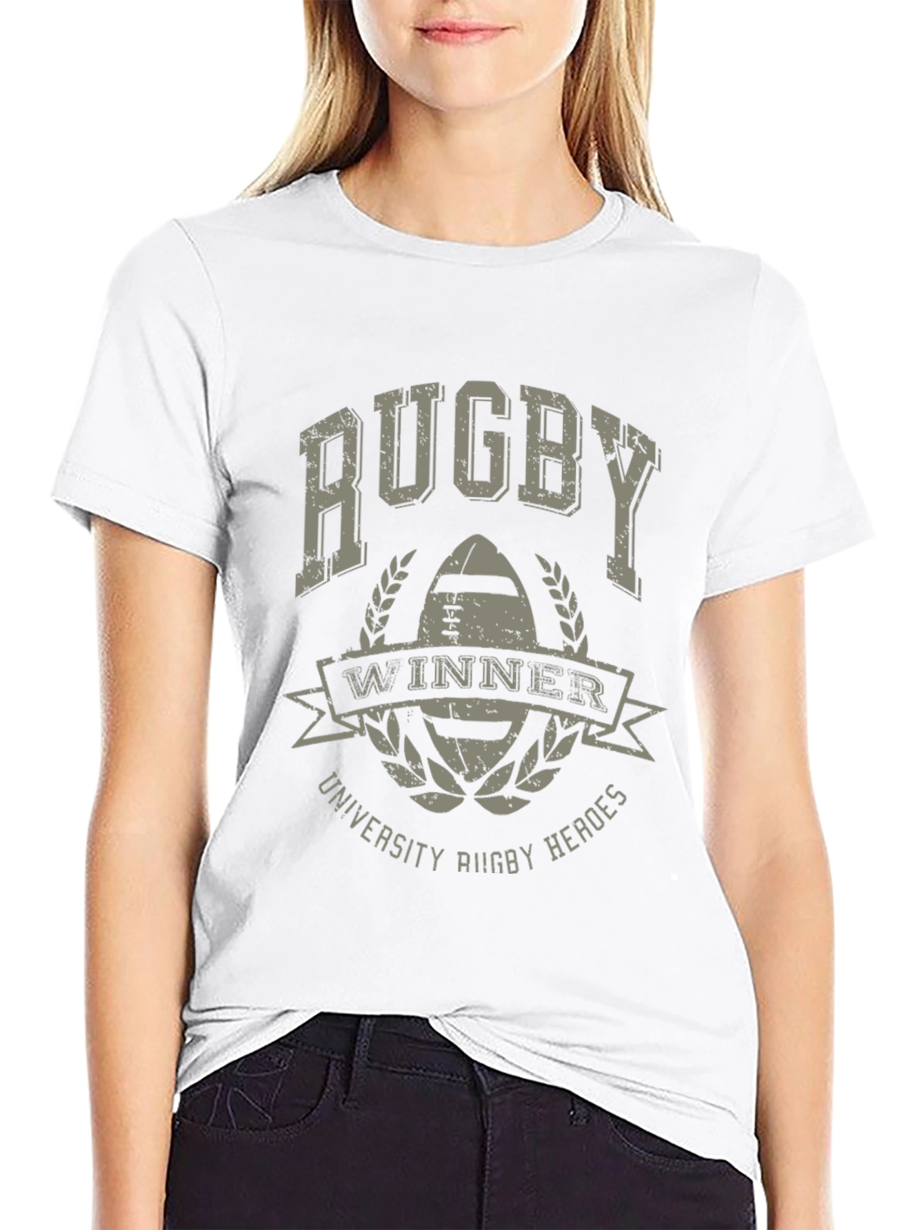 Rugby Winner University Heroes Graphic T-Shirt