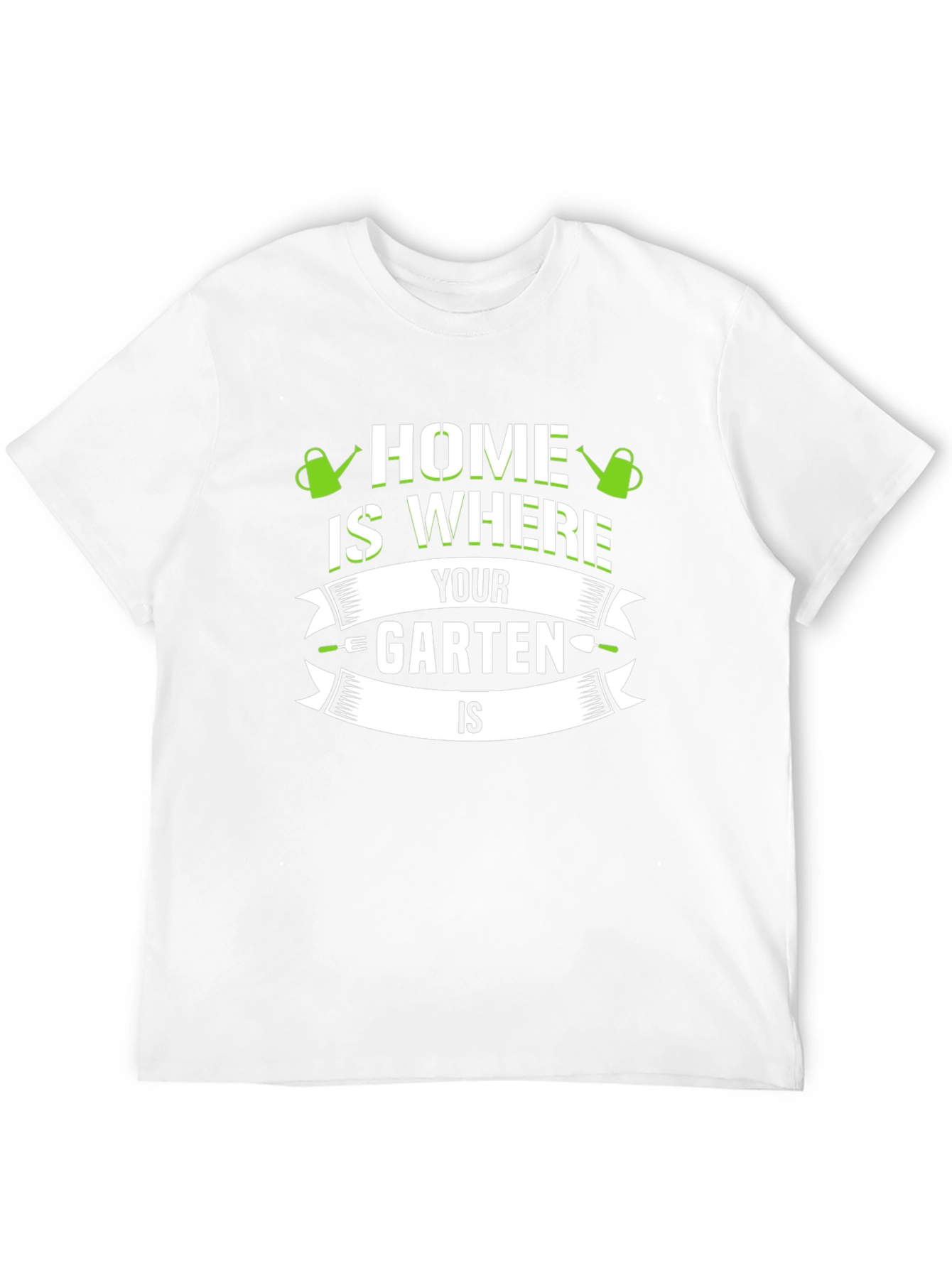 Home is Where Your Garten Is Black T-Shirt