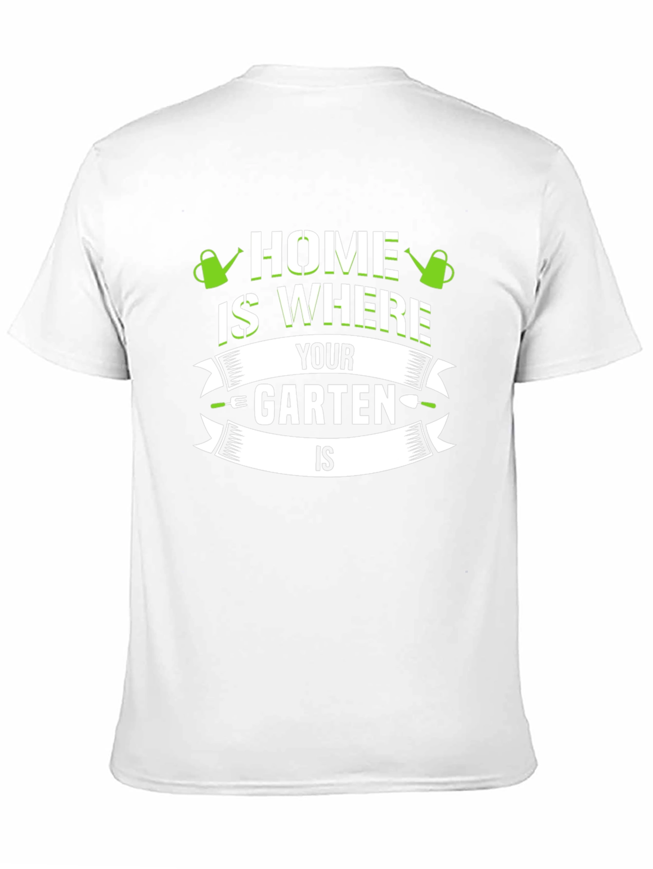 Home is Where Your Garten Is Black T-Shirt