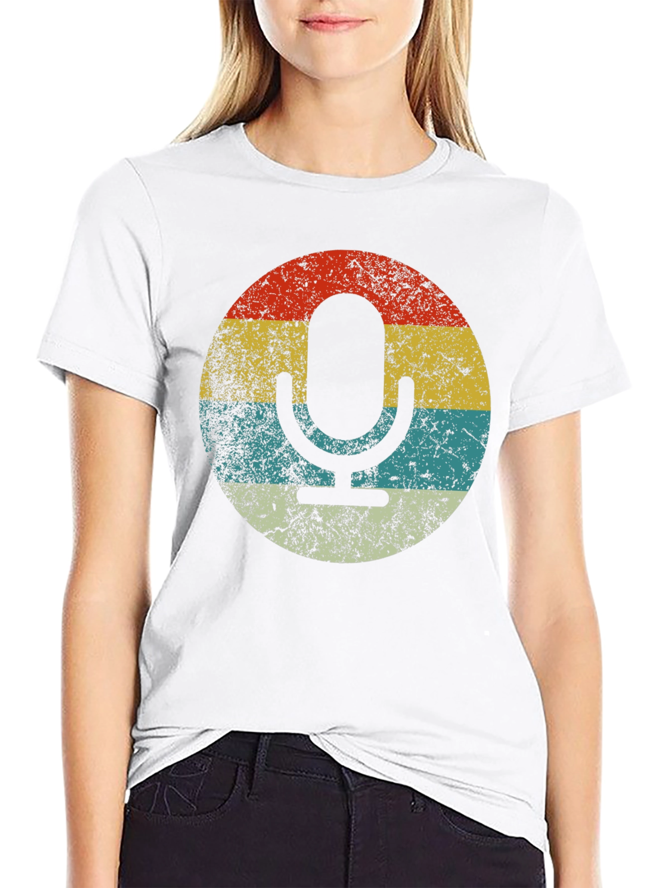Retro Microphone Graphic Tee