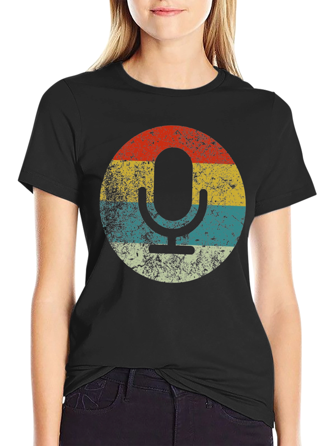 Retro Microphone Graphic Tee