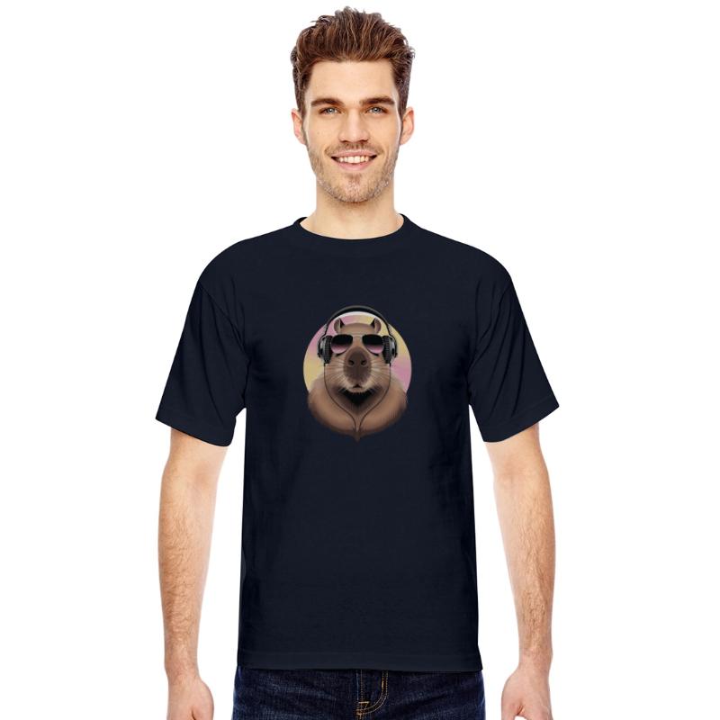 Cool Capybara with Headphones and Sunglasses