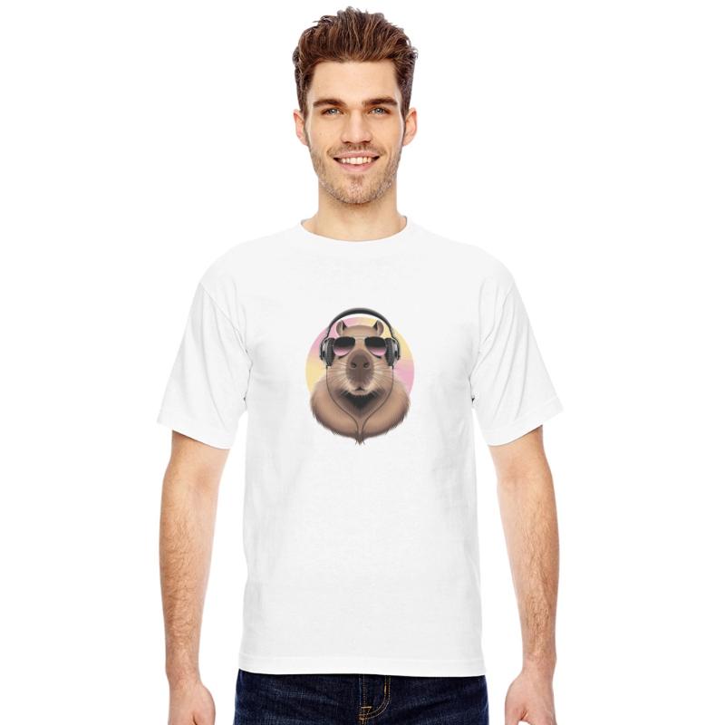 Cool Capybara with Headphones and Sunglasses