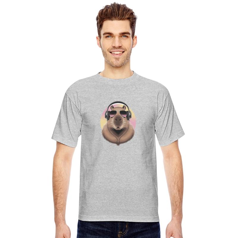Cool Capybara with Headphones and Sunglasses