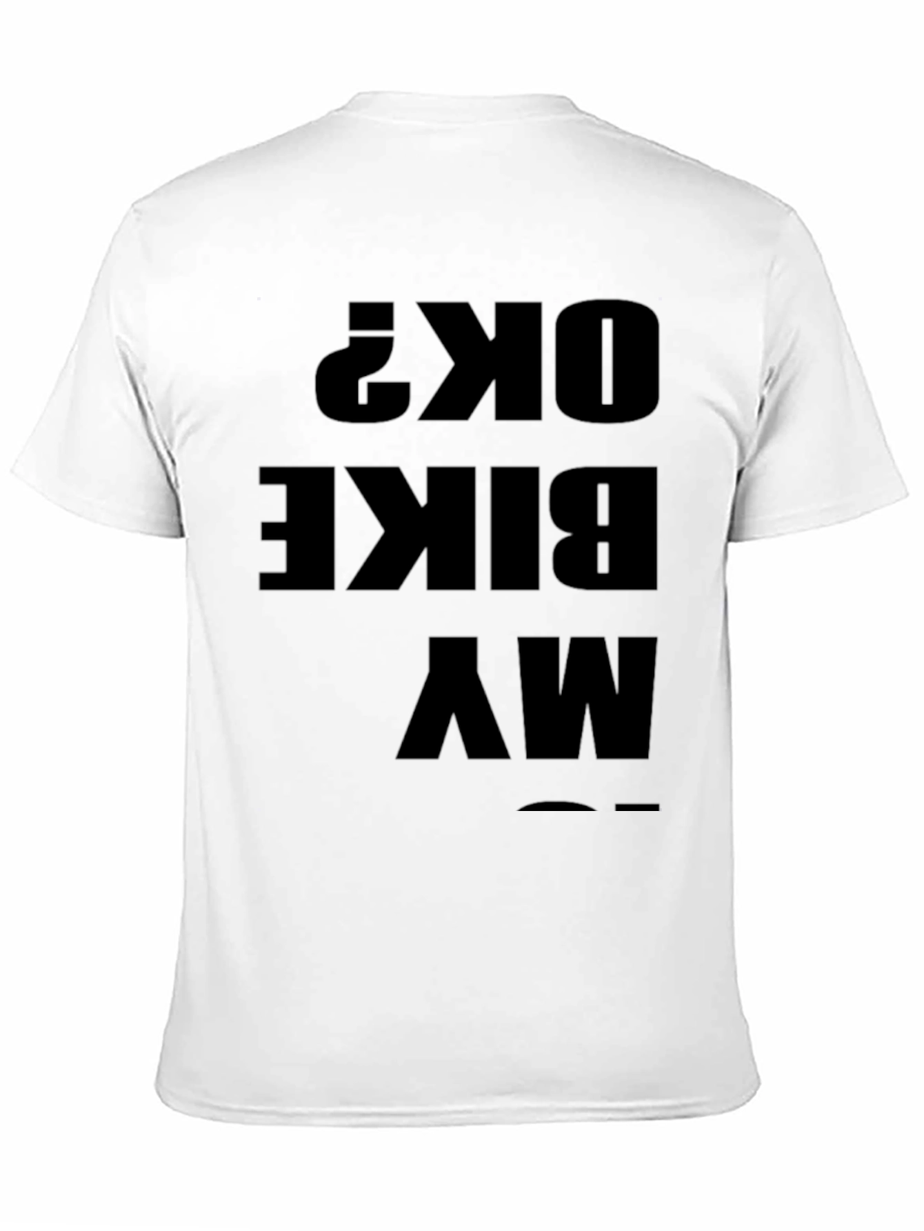 My Bike OK? Funny Graphic Black T-Shirt