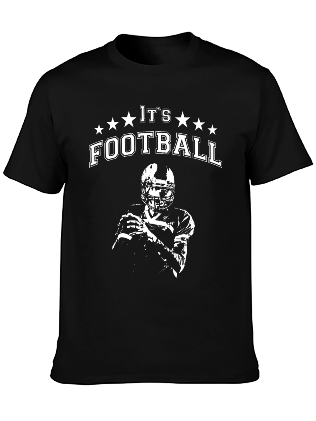 Its Football Graphic T-Shirt - Black