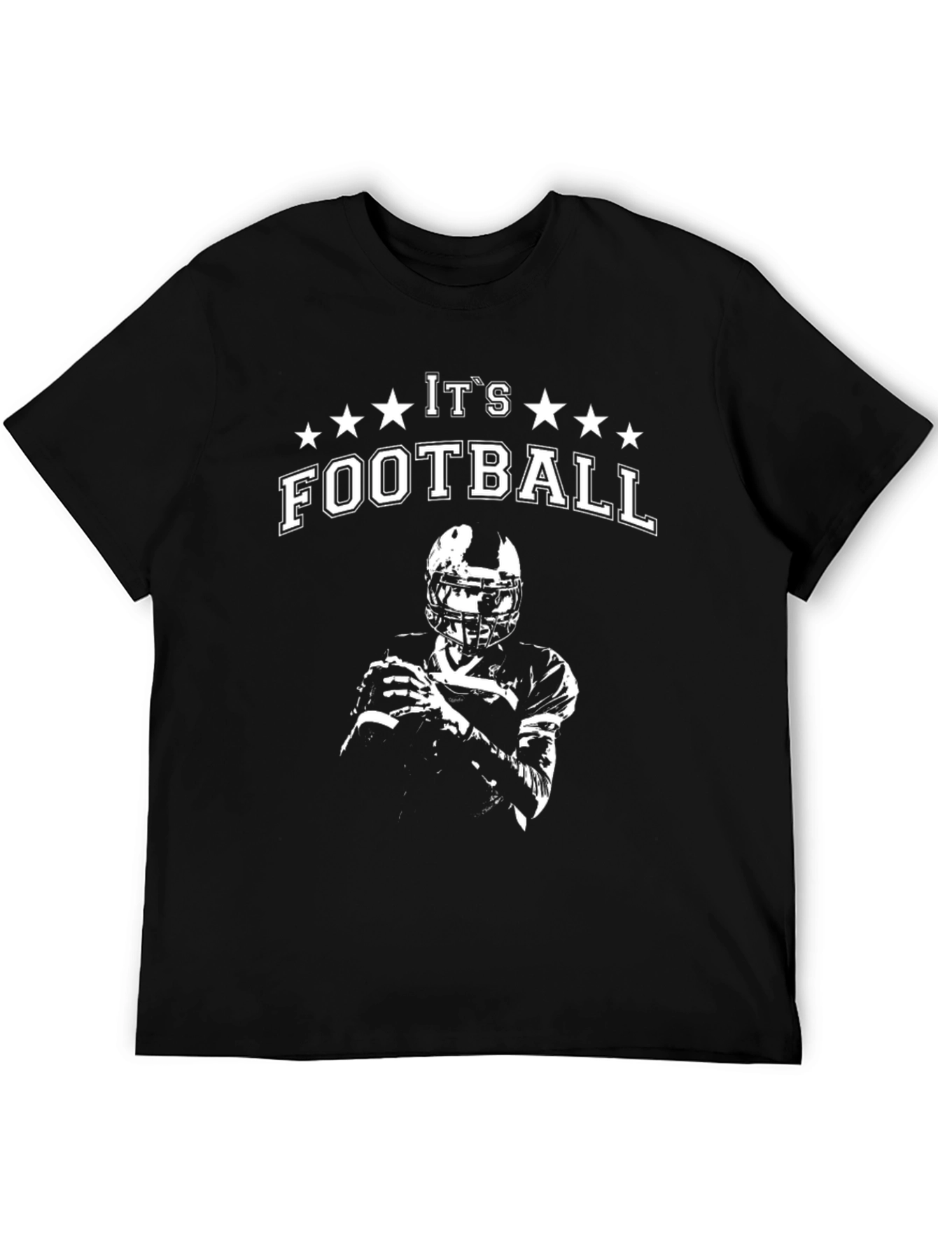 Its Football Graphic T-Shirt - Black