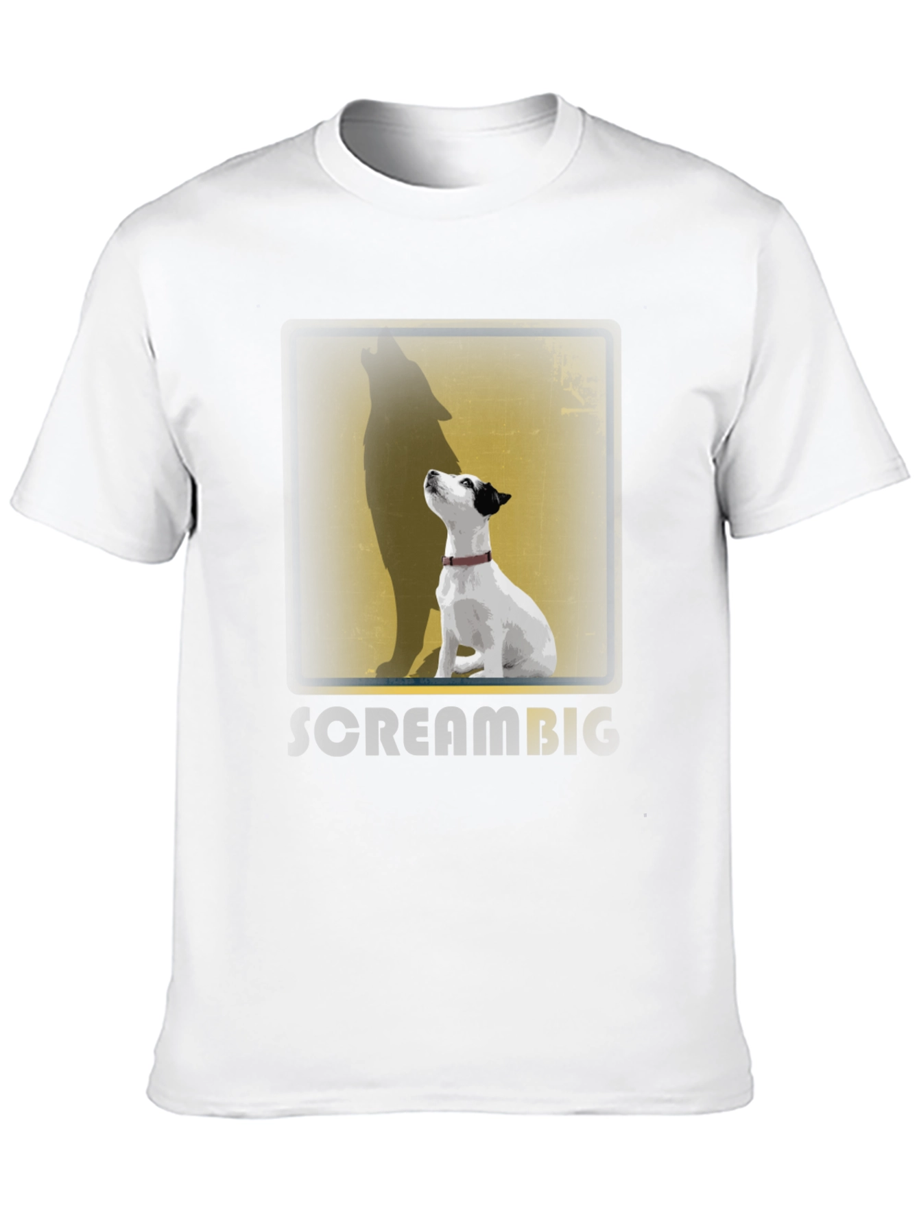 Dog Howling Wolf Shadow T-Shirt