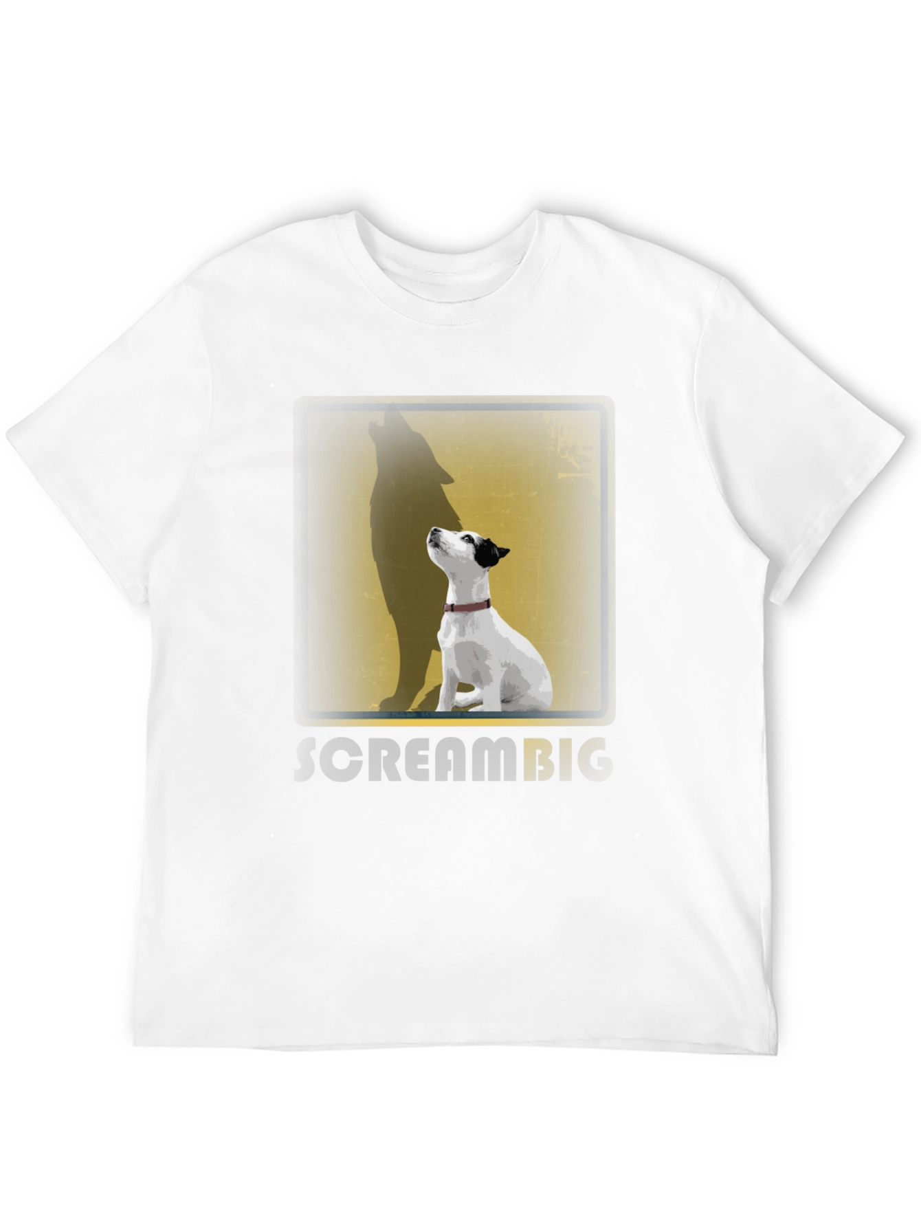 Dog Howling Wolf Shadow T-Shirt