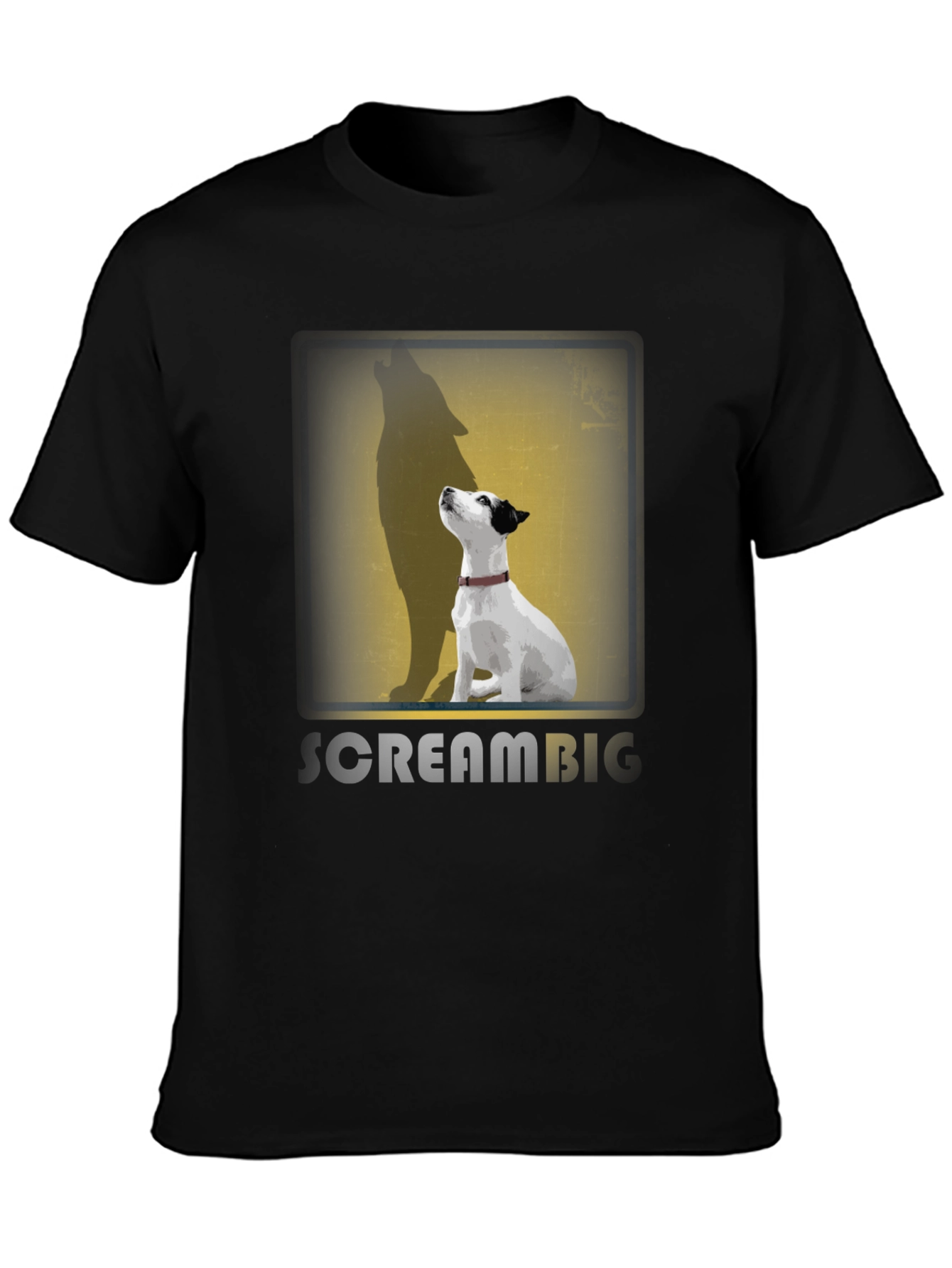 Dog Howling Wolf Shadow T-Shirt
