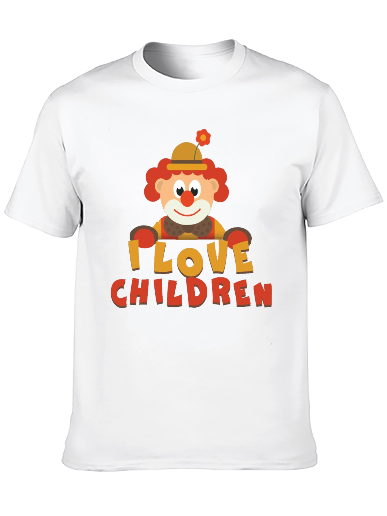I Love Children Clown Graphic Tee - Black