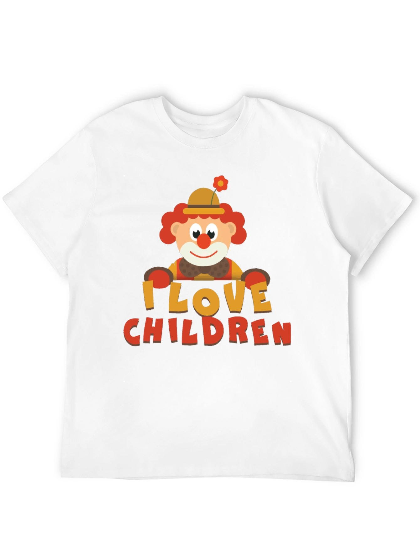 I Love Children Clown Graphic Tee - Black
