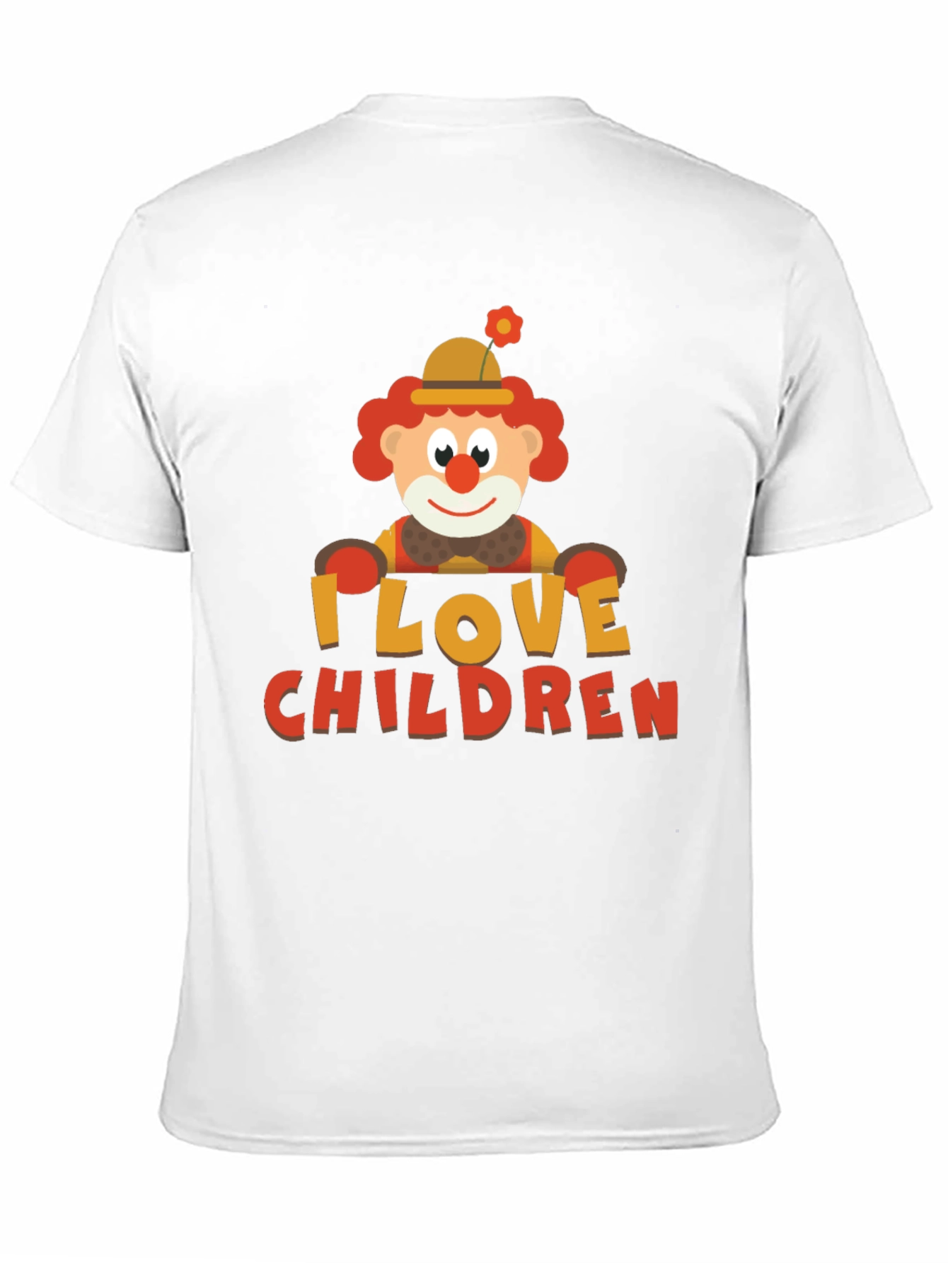 I Love Children Clown Graphic Tee - Black