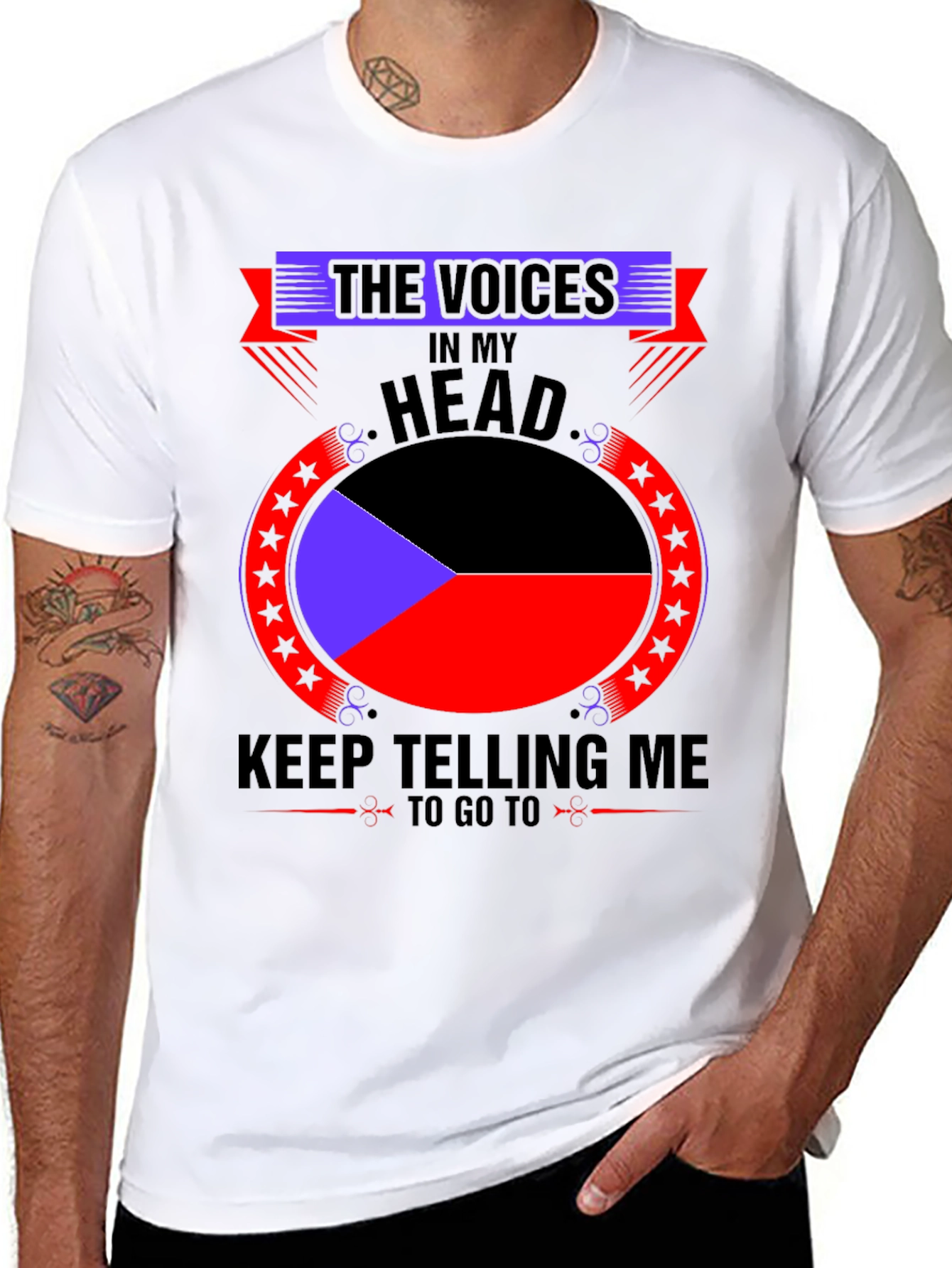 Voices in My Head Graphic Tee - Black
