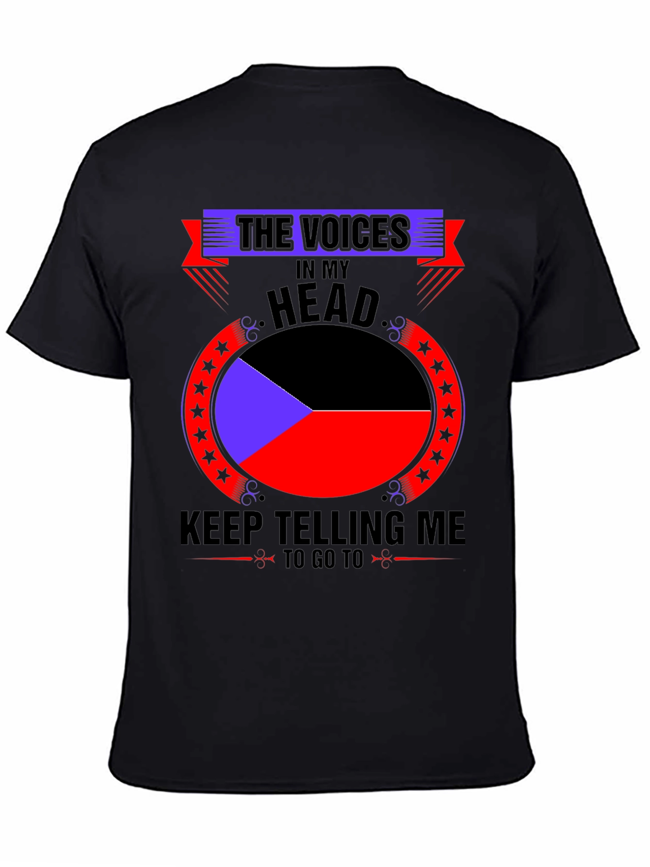 Voices in My Head Graphic Tee - Black